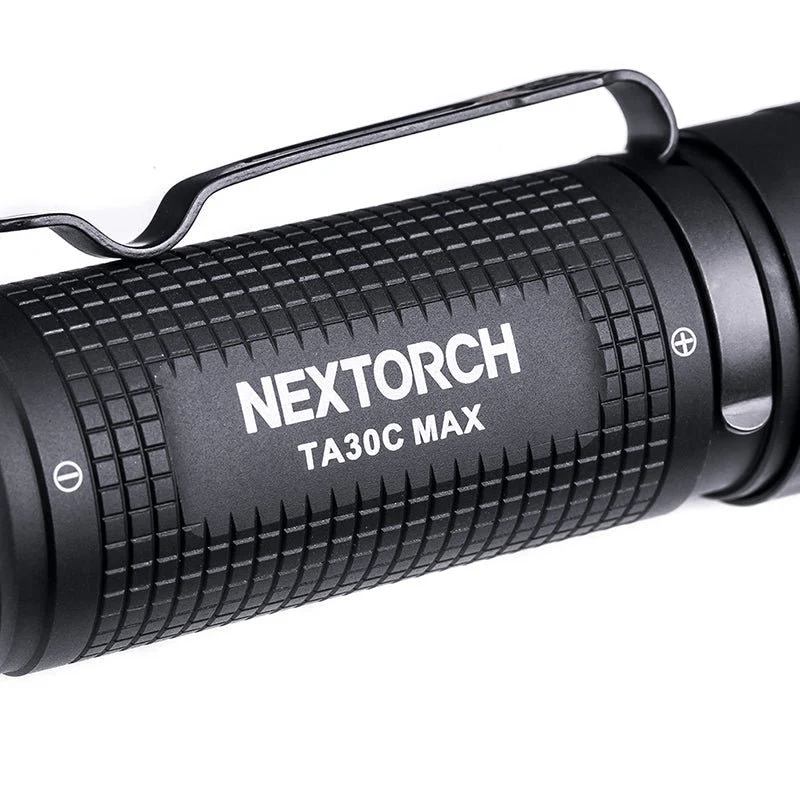 SFT2 Tactical TA30C Max Package mounted flashlight with 3000 lumens, showcasing the tactical design and features.
