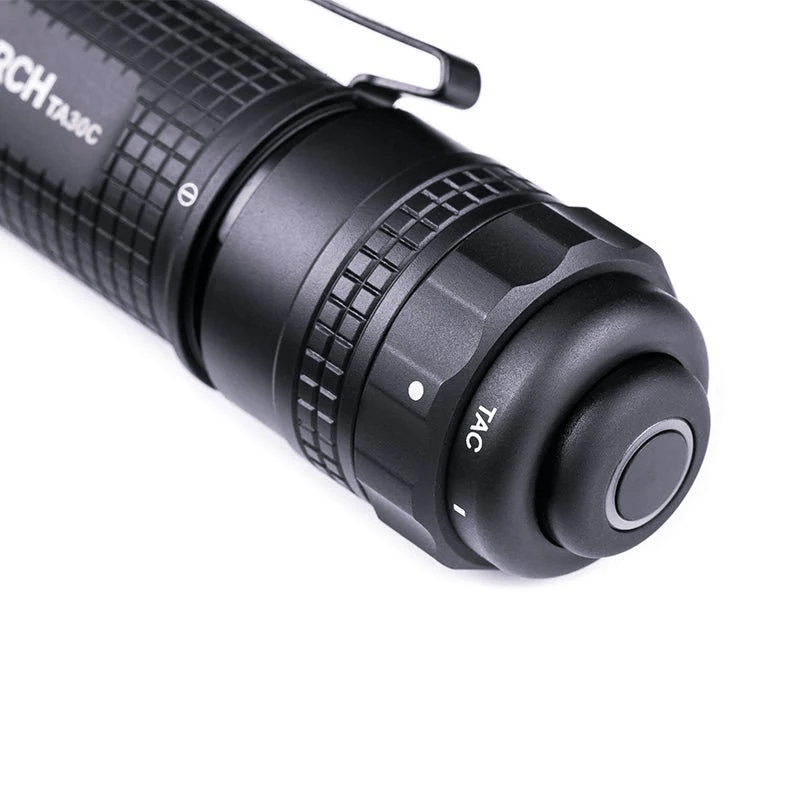 SFT2 Tactical TA30C mounted flashlight kit with 1600 lumens, showcasing the sleek design and adjustable mount features.