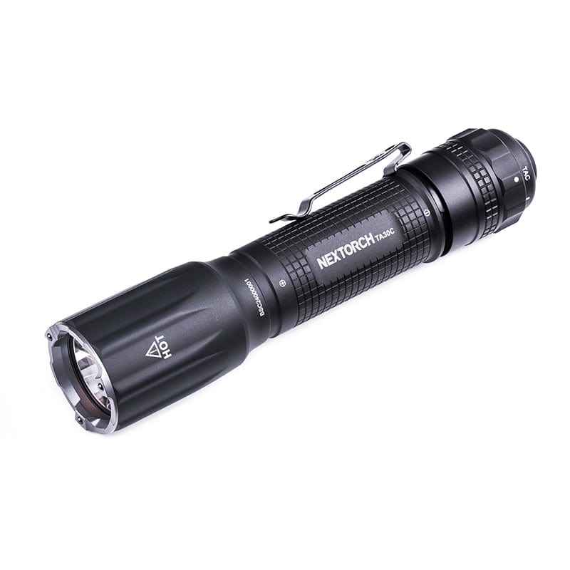 SFT2 Tactical TA30C flashlight kit with mounted light, showcasing compact design and bright 1600 lumens output.
