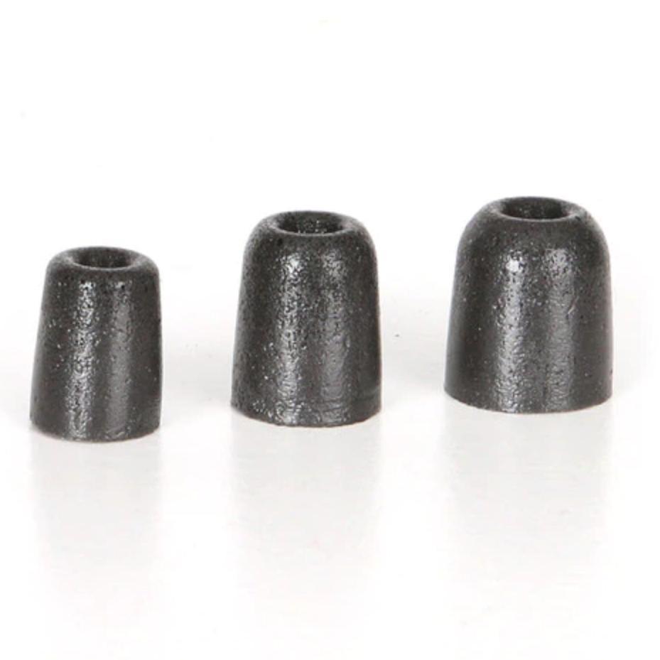 HCC Tactical NFMI replacement ear tips for hearing protection and communication devices, shown on a plain background.