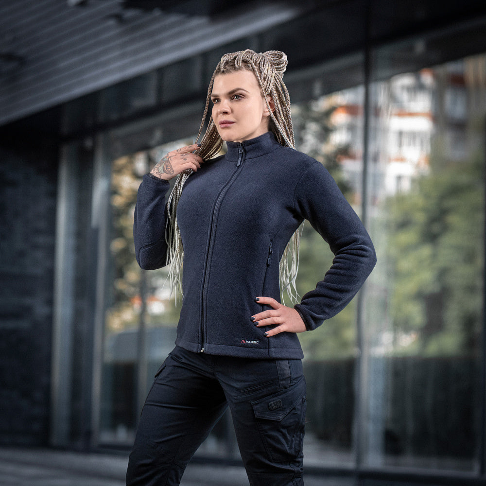 M-Tac women's fleece jacket in Nord Polartec fabric, featuring a stylish design and cozy fit for outdoor activities.