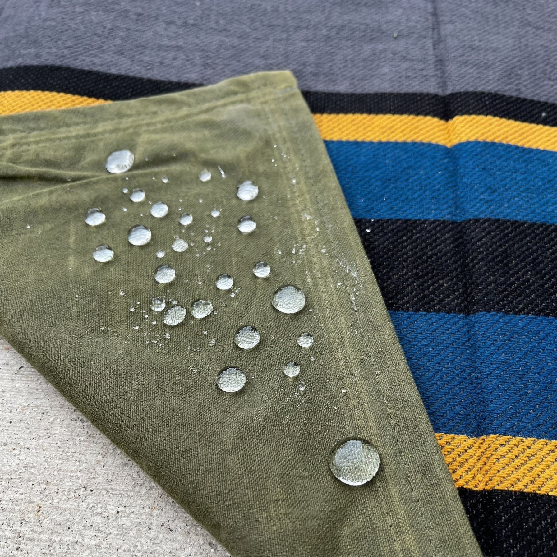 Canvas Camping Blanket - Waxed Canvas Outdoor Blanket / Bushcraft Blanket - OVERLANDERS Outfitter