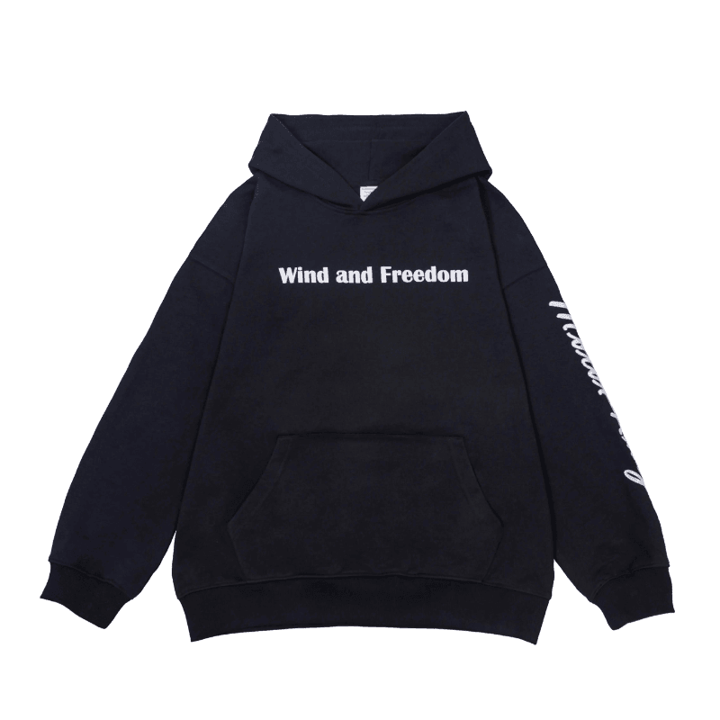 Bean's Moto Booth No Leaning/Wheelie Hoodie shown in black with front pocket and hood, casual and comfortable motorcycle-inspired hoodie.