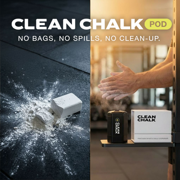 Mess-free Clean Chalk Pod chalk dispenser with no bags, compact and easy to use for classroom or artistic chalk applications.