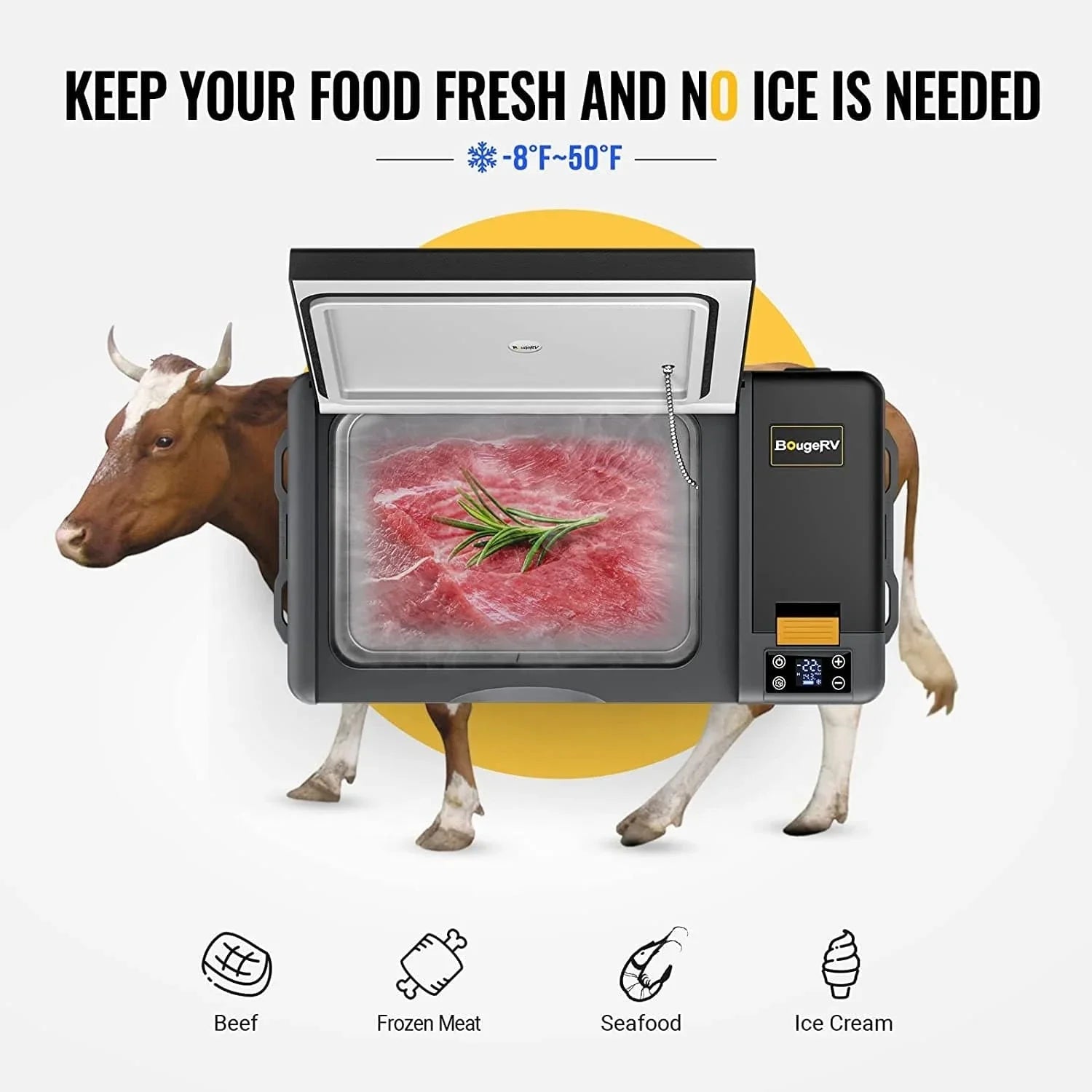 BougeRV CRPRO20 21QT 12V Portable Refrigerator Kit - We The Collective