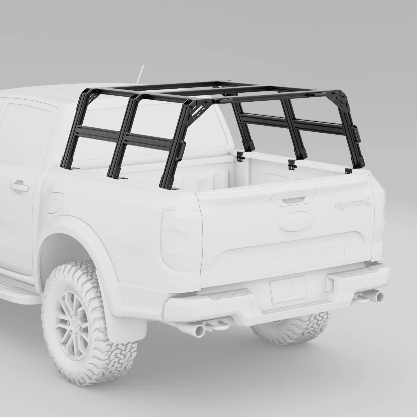 Ford Ranger Pickup Truck Pre-configured XTR3 Bed Rack + MOLLE Packages - OVERLANDERS Outfitter