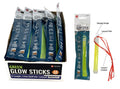Six-inch green glow stick with lanyard from onethiefsurplus, lasting 12 hours, ideal for outdoor activities and nighttime events.