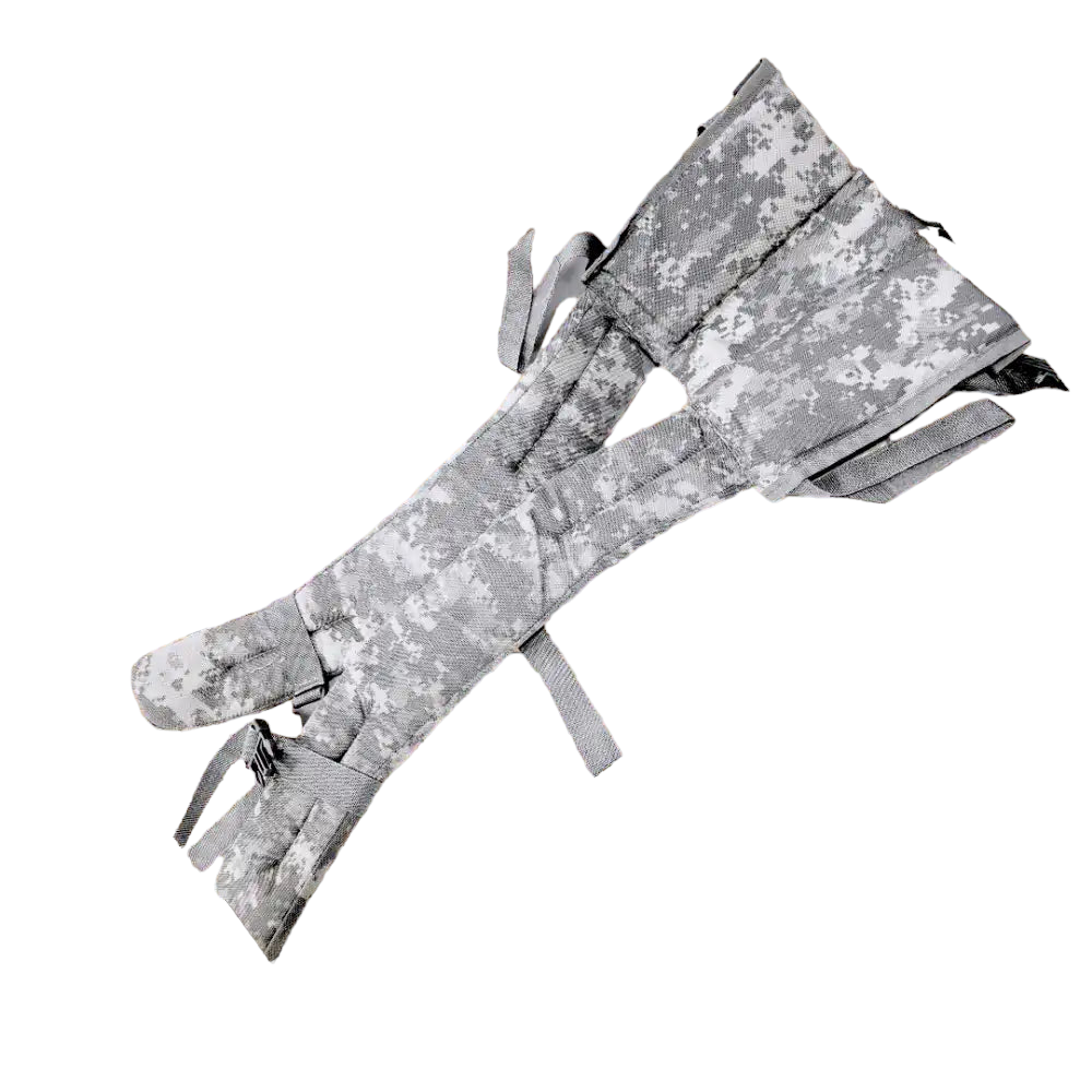 Onethiefsurplus ACU MOLLE II Grade 2 enhanced frame shoulder straps with adjustable padding and MOLLE webbing for tactical gear.