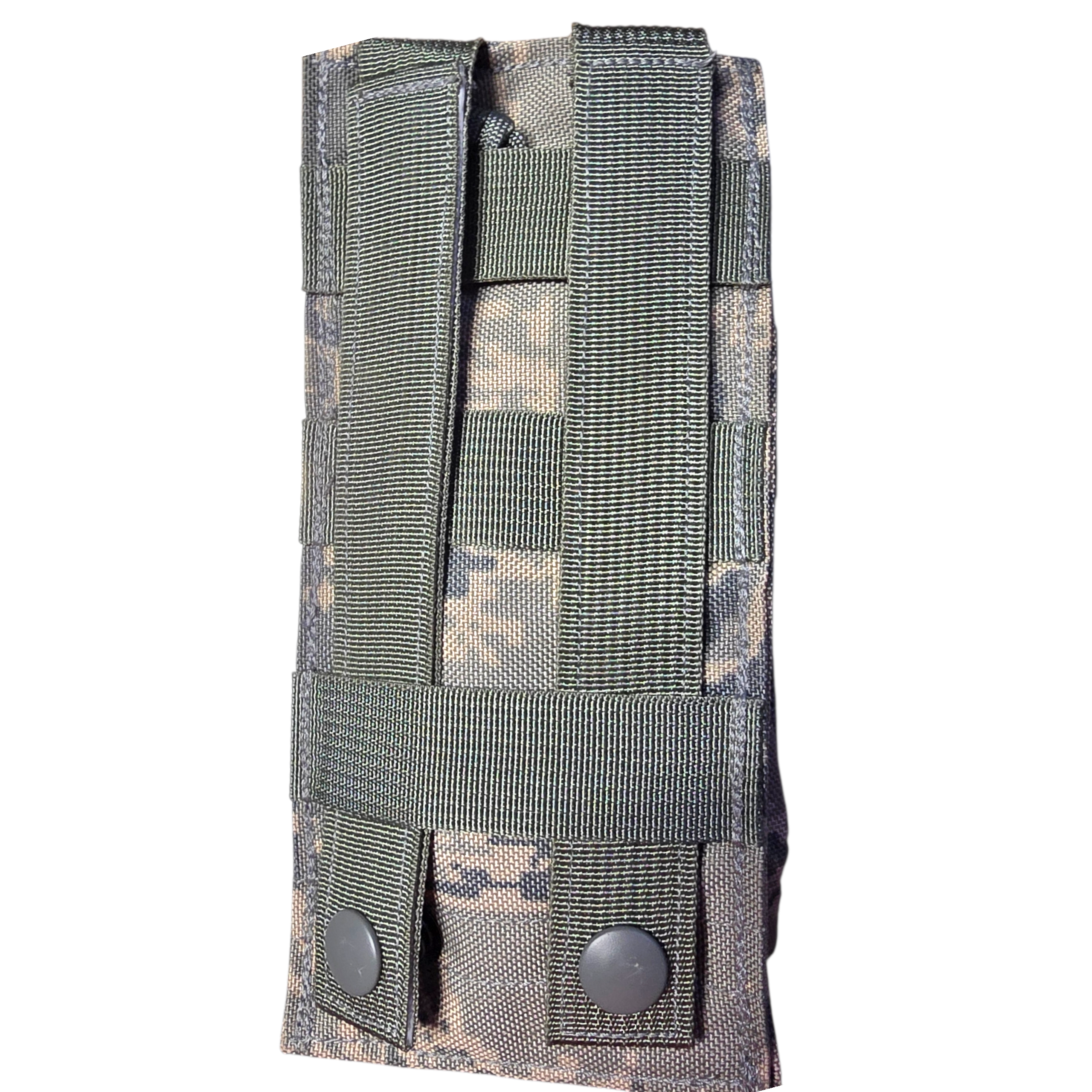 Onethiefsurplus ABU MBITR radio pouch for camping and hiking, durable nylon case with adjustable straps for secure fit.