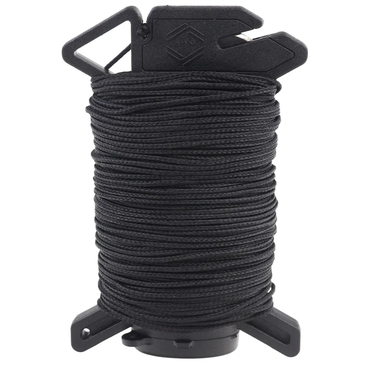 Black Onethiefsurplus Atwood Rope Ready Rope Micro, lightweight camping and hiking cord, shown in a close-up image.