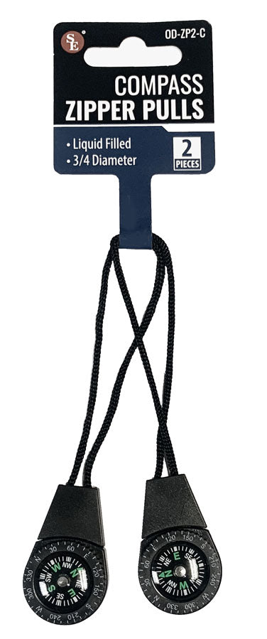 Button Compass Zipper Pull - OVERLANDERS Outfitter