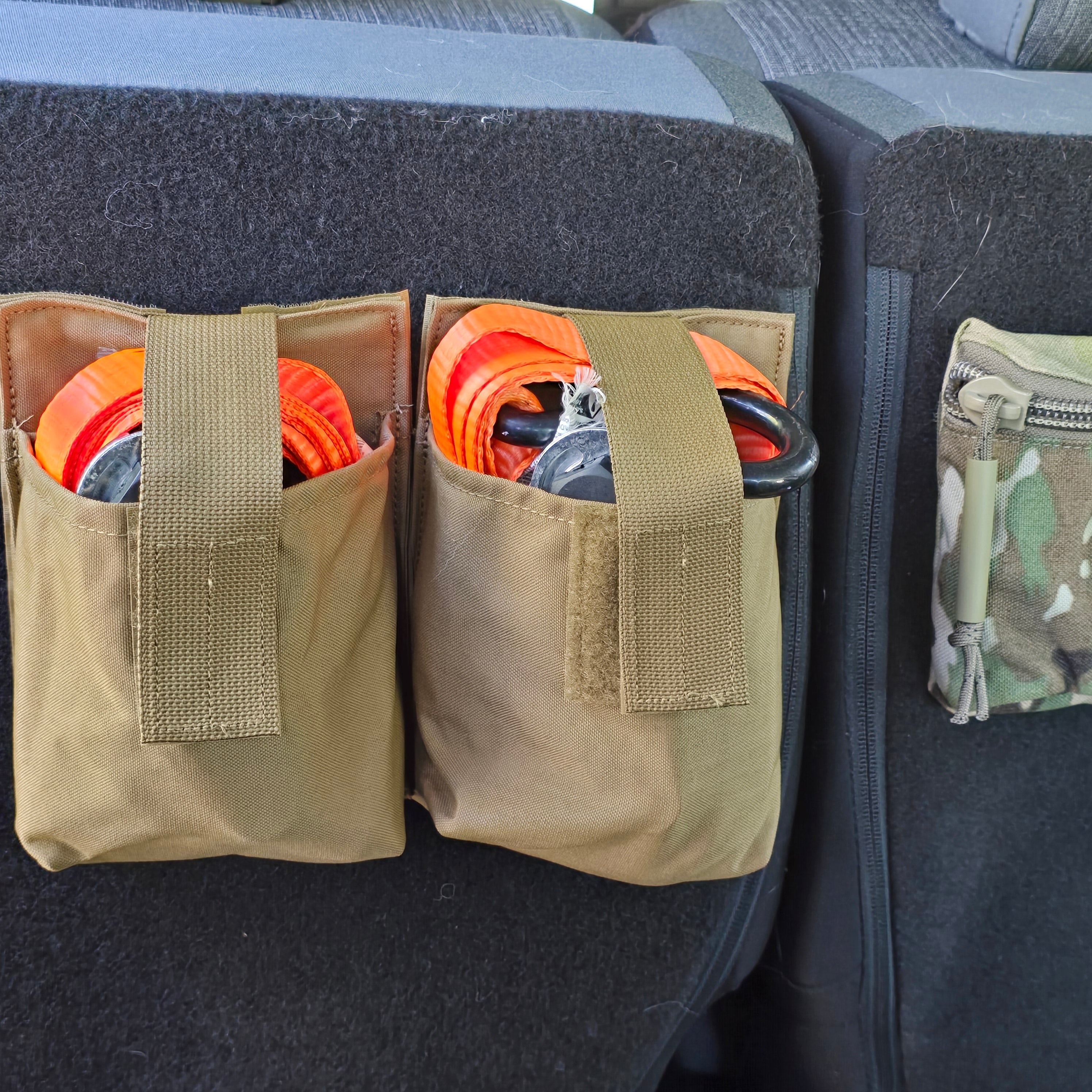 Coyote Narc pouch by onethiefsurplus, a compact camping and hiking gear bag with durable coyote color fabric.
