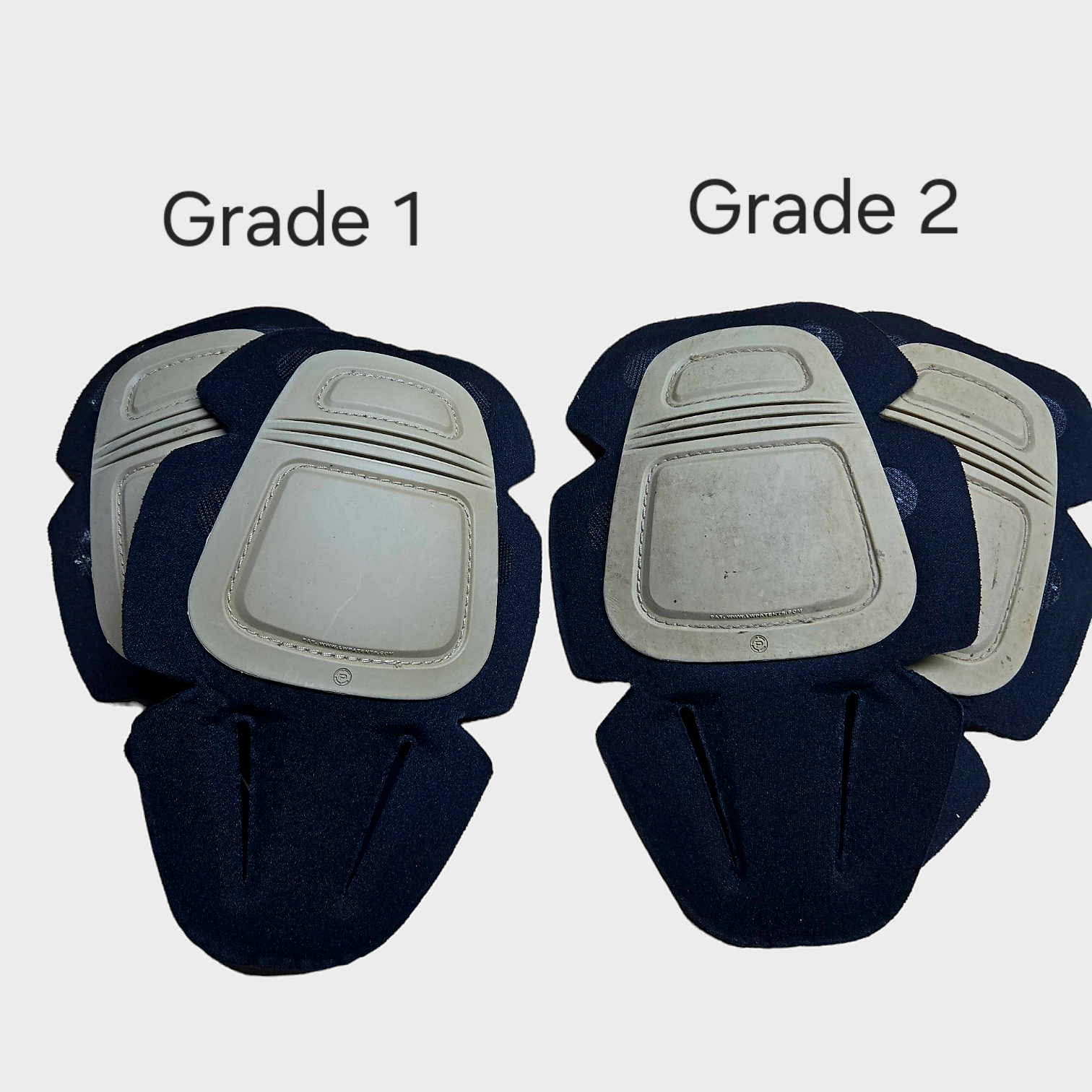 Onethiefsurplus Crye Precision combat knee pads for camping and hiking, with durable padding and adjustable straps.
