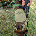 Onethiefsurplus Crye Precision Combat Knee Pads for camping and hiking, padded protective gear for outdoor activities.