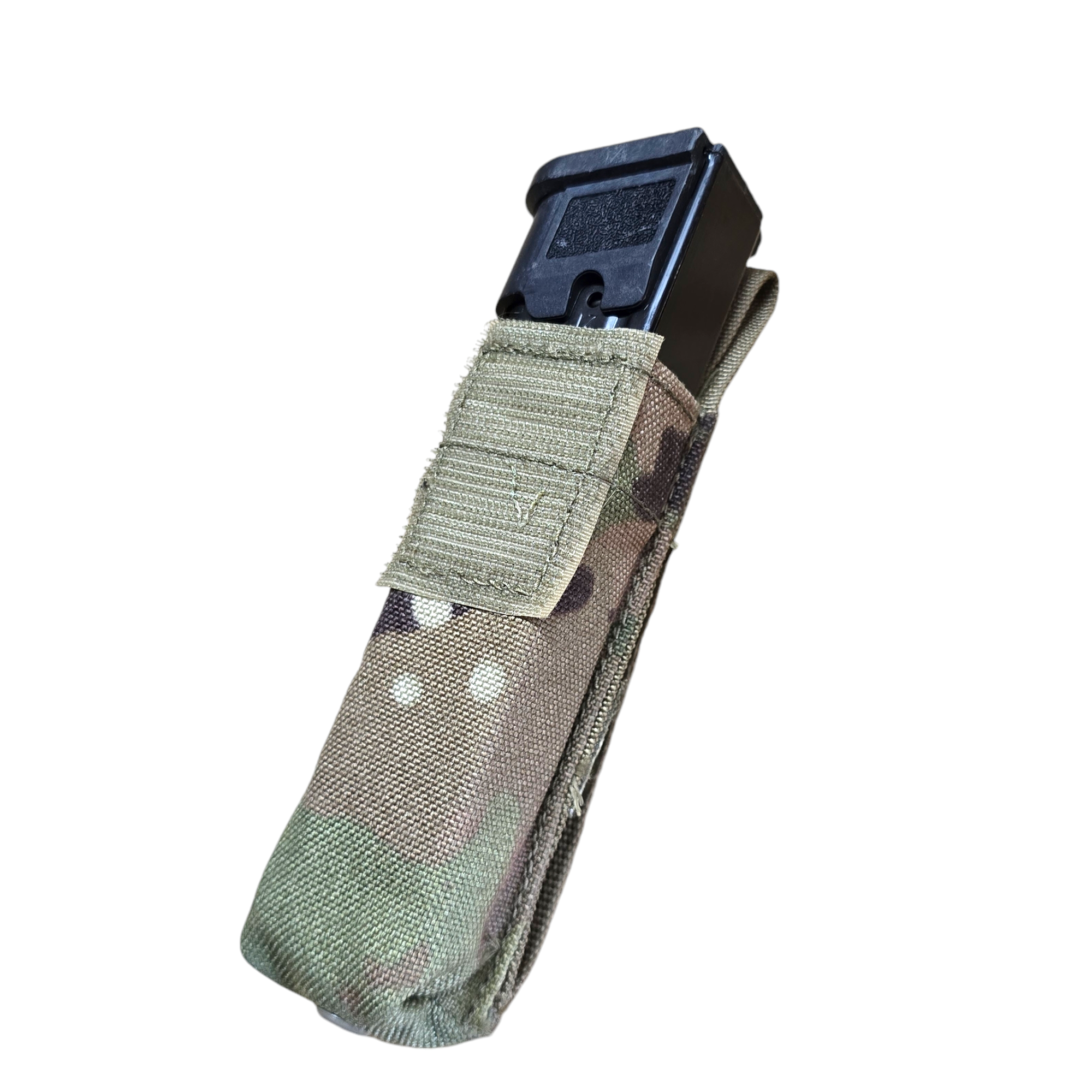 Current Issue MOLLE II Extended M17 single magazine pouch by onethiefsurplus, designed for camping and hiking gear.