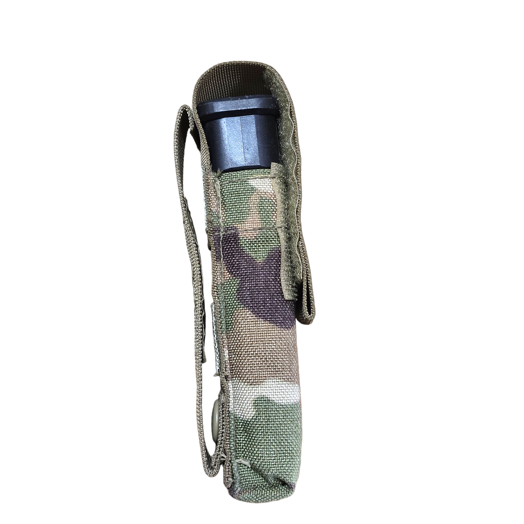Current Issue MOLLE II Extended M17 single magazine pouch for camping and hiking, black nylon with MOLLE attachment system.