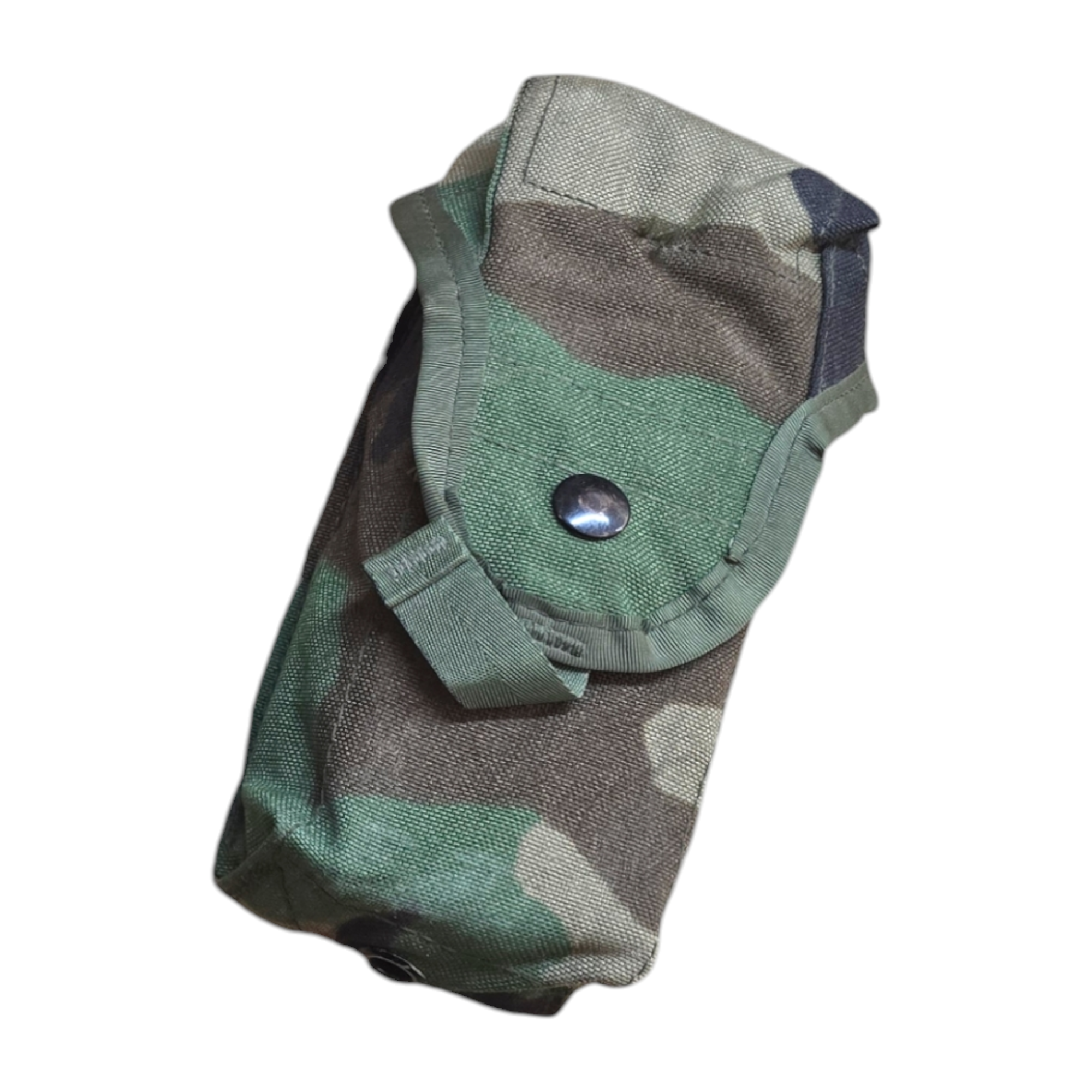 Onethiefsurplus double and single magazine pouch for camping and hiking, durable black nylon storage for magazines and gear.