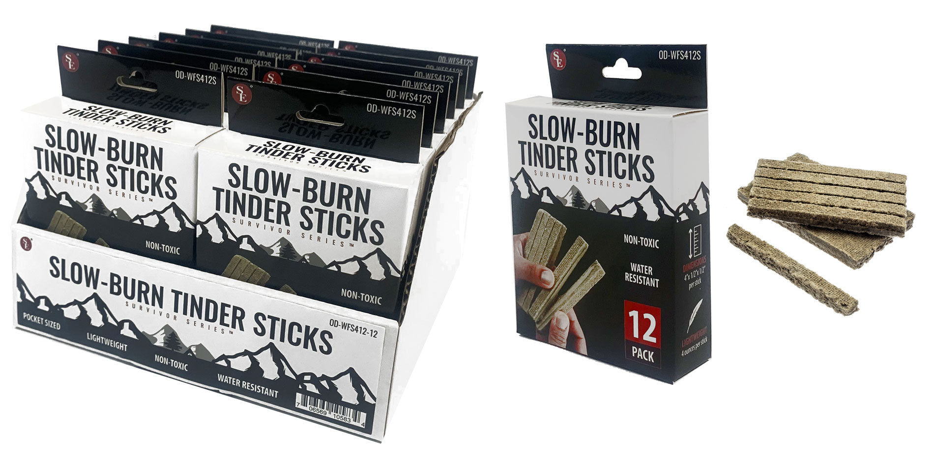 Onethiefsurplus camping and hiking fire-starter tool with a durable handle and striking surface for easy ignition.