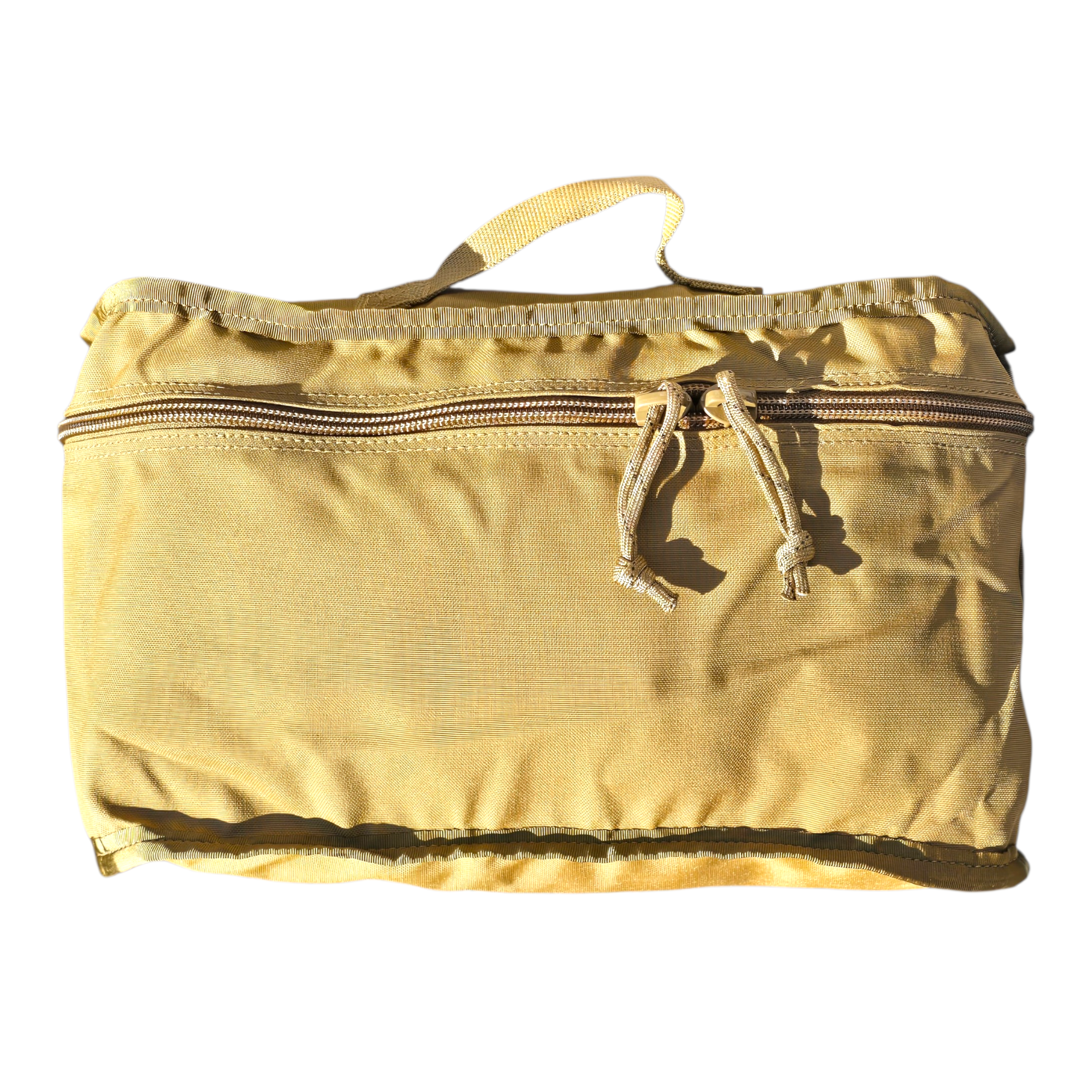 Large Coyote Hook Backed Pouch from onethiefsurplus, ideal for camping and hiking, featuring durable fabric and secure hook closure.