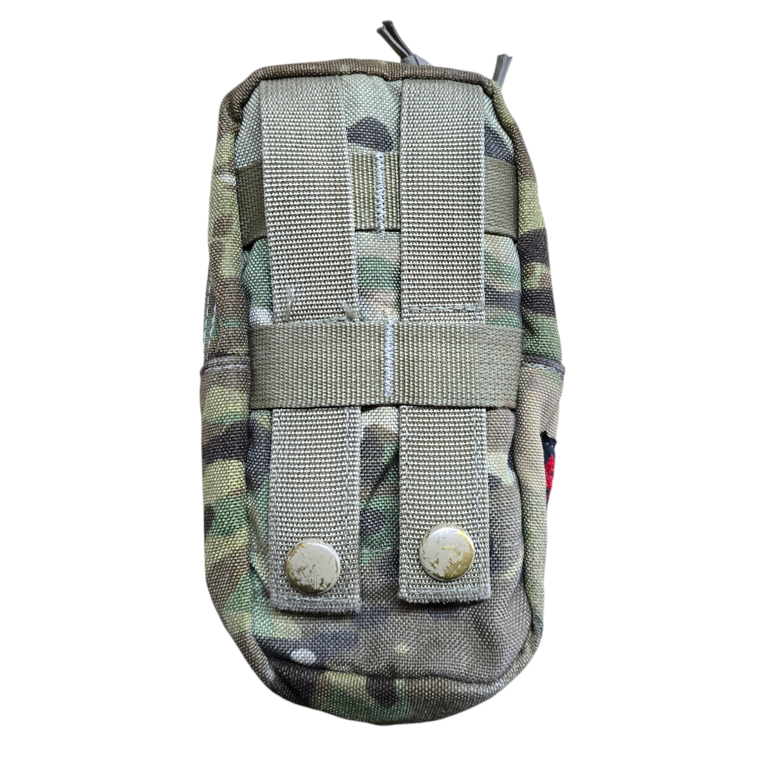 Medium zippered general purpose pouch by onethiefsurplus in various camo patterns, ideal for camping and hiking gear storage.