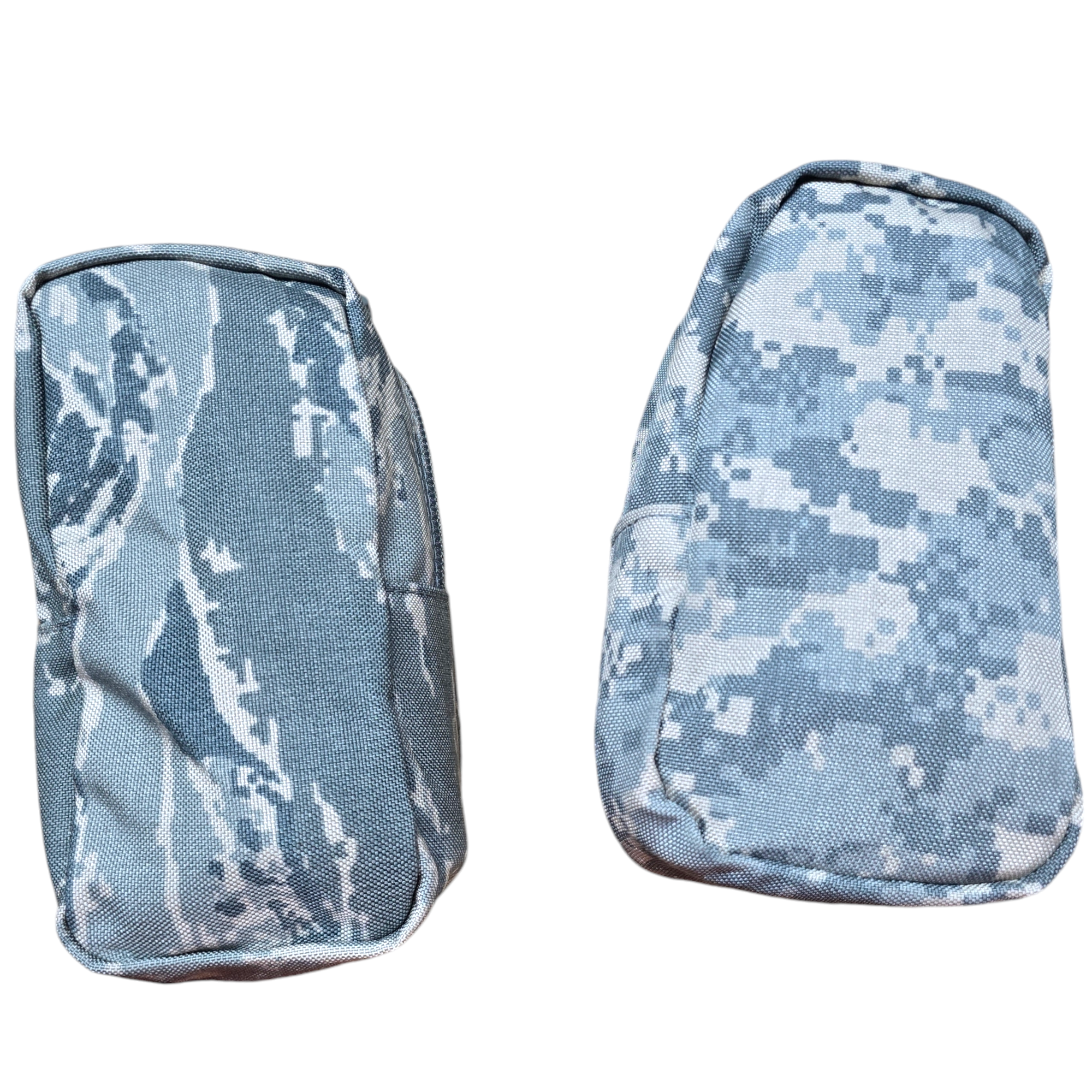 Medium zippered general purpose pouch by onethiefsurplus in various camo patterns, ideal for camping and hiking gear storage.
