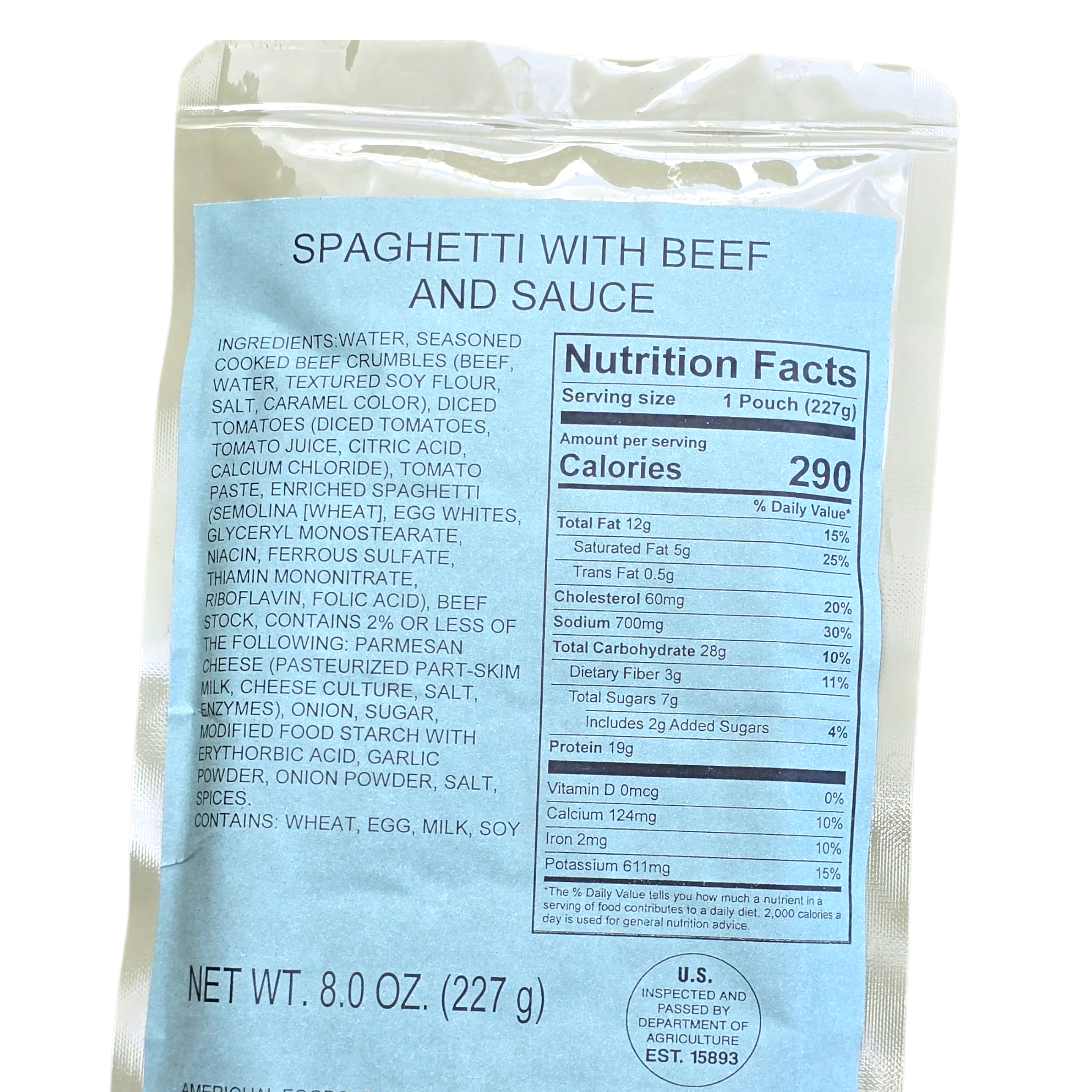Onethiefsurplus camping and hiking MRE entree in a sealed package, ready for outdoor adventure and meal convenience