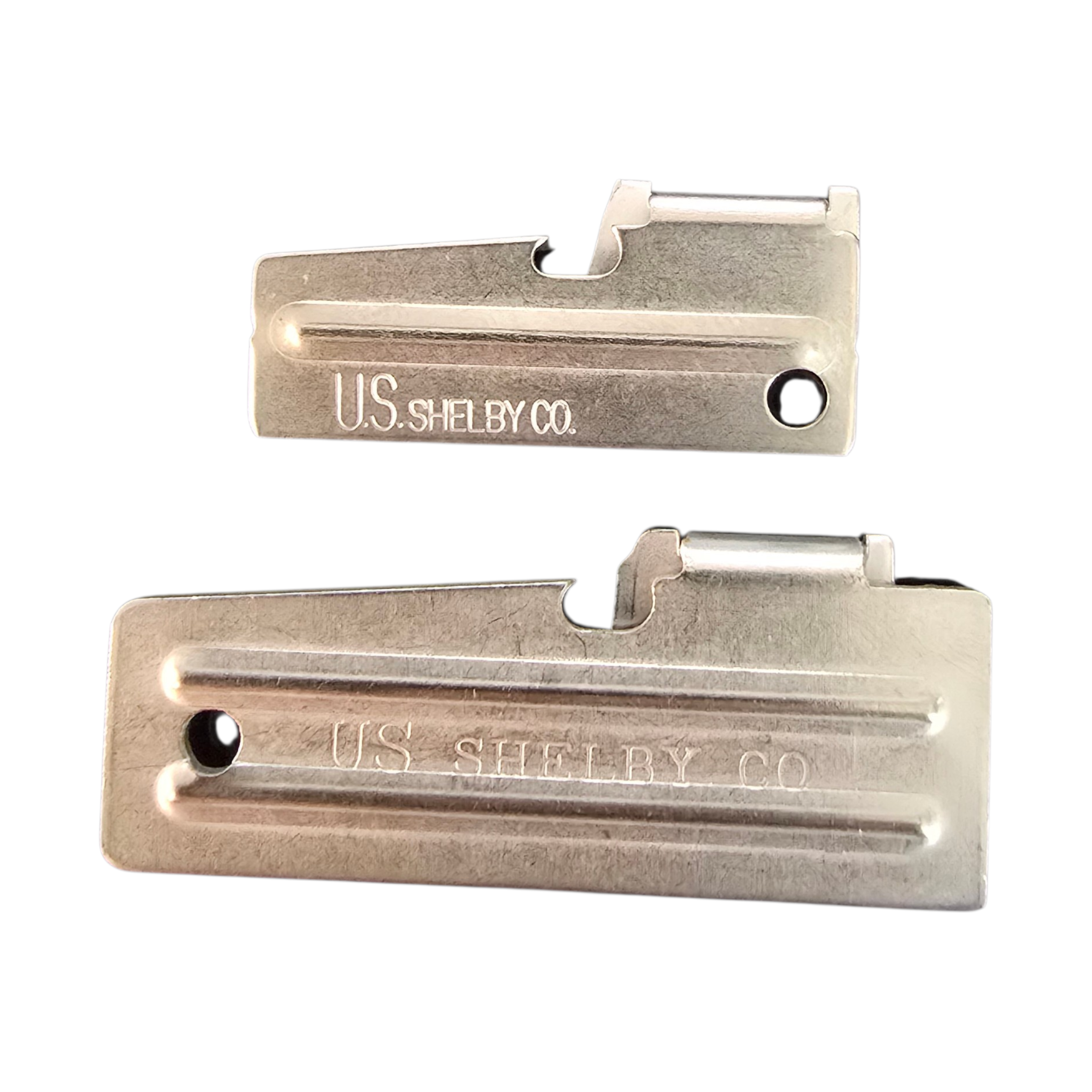 Onethiefsurplus P38/P51 can opener for camping and hiking, compact metal tool designed for opening cans outdoors.