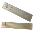 USMC issued Thermarest accordion folding sleeping mat for camping and hiking, shown in green with foldable design.