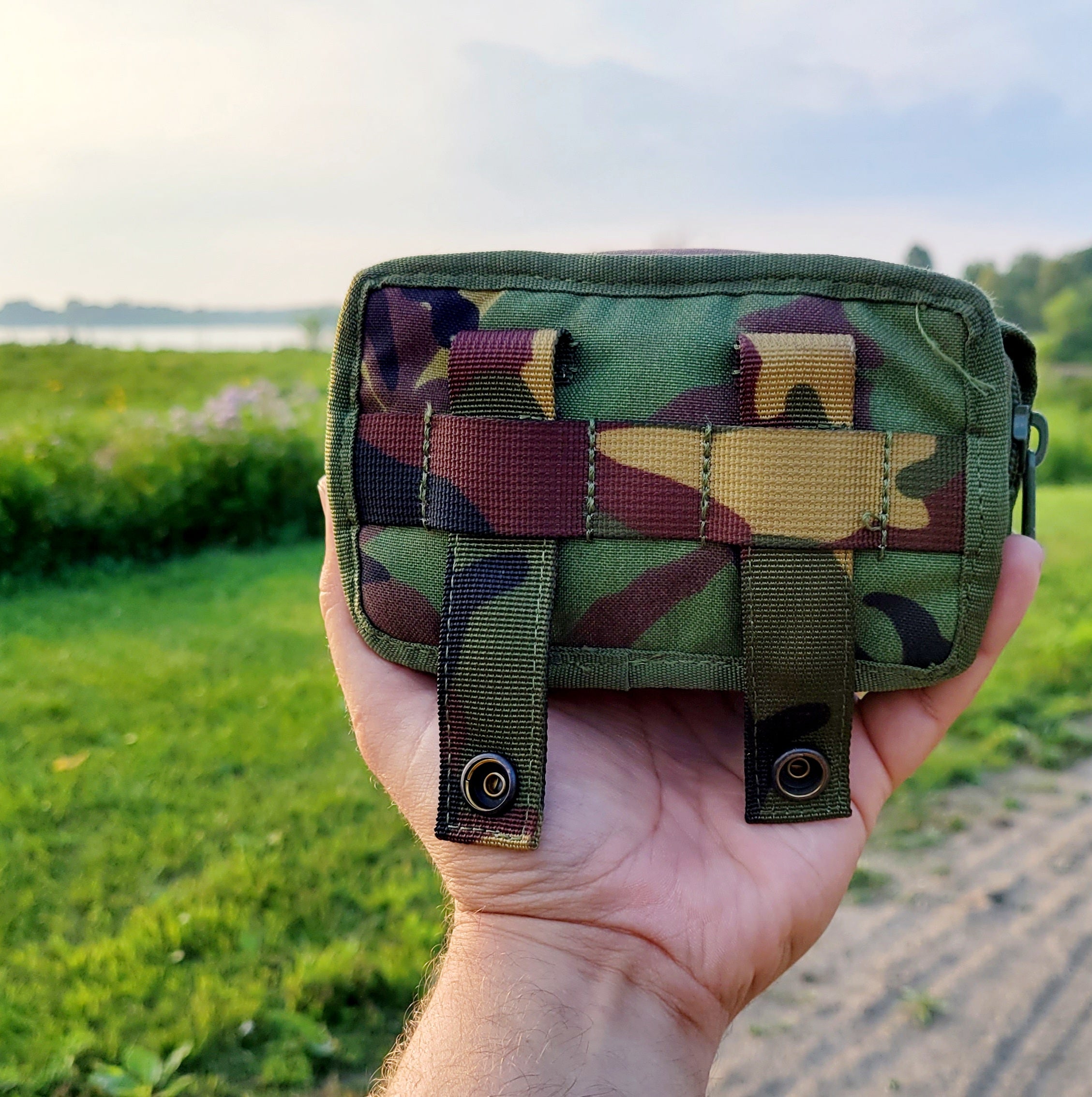 Dutch DPM pattern pouch with MOLLE/PALS attachments - OVERLANDERS Outfitter