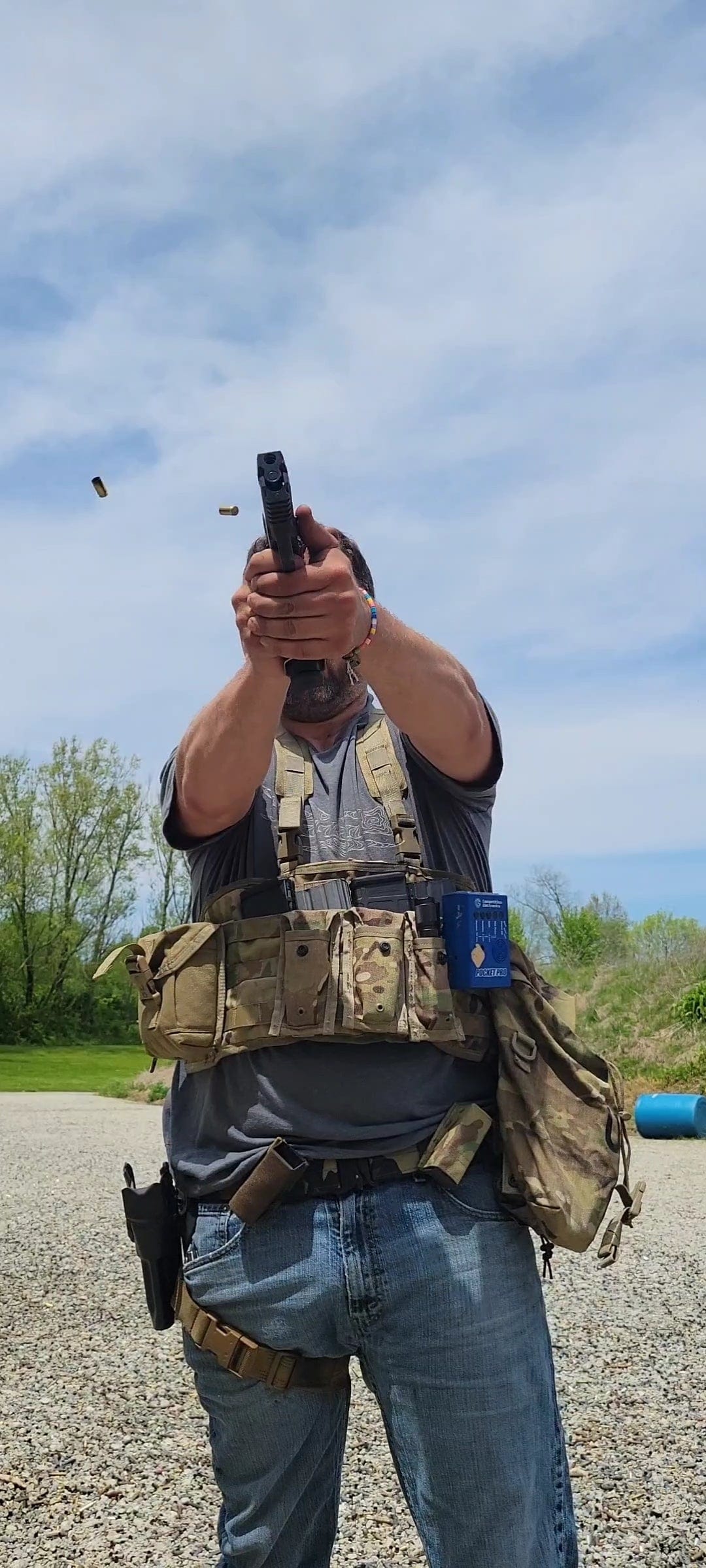 Multi-cam tactical assault panel by OneThiefSurplus with MOLLE webbing for gear attachment and modular storage.