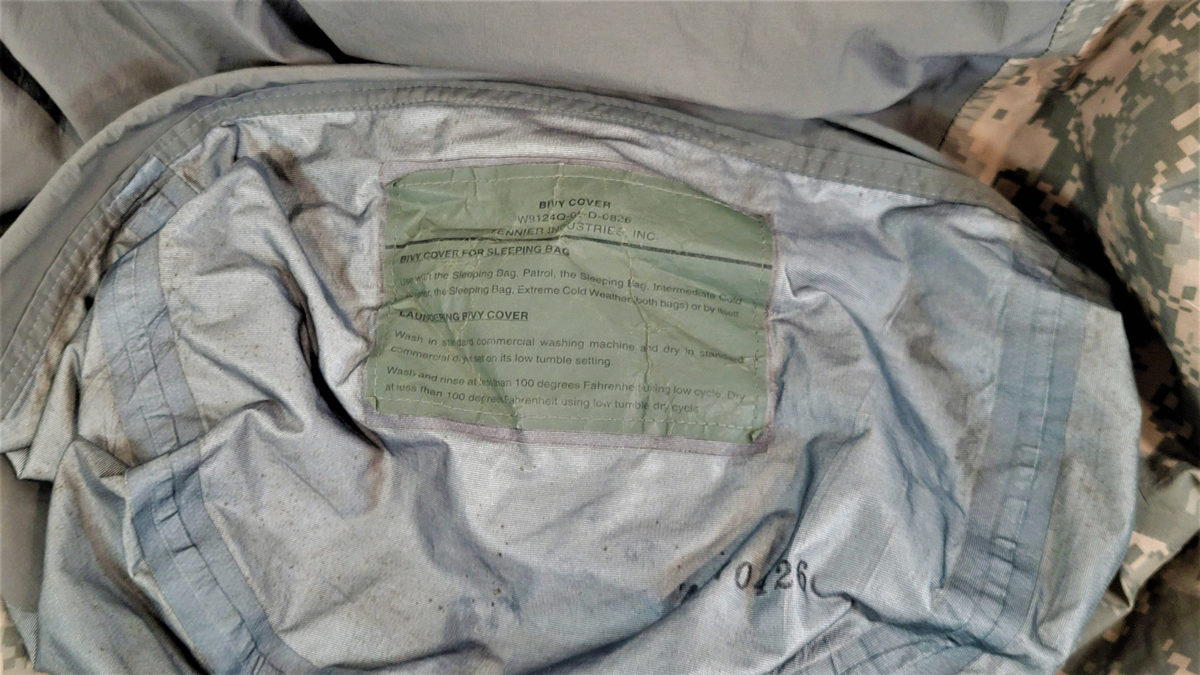 UCP/ACU Bivy Cover by OneThiefSurplus showing camouflage fabric and durable waterproof material for outdoor protection.