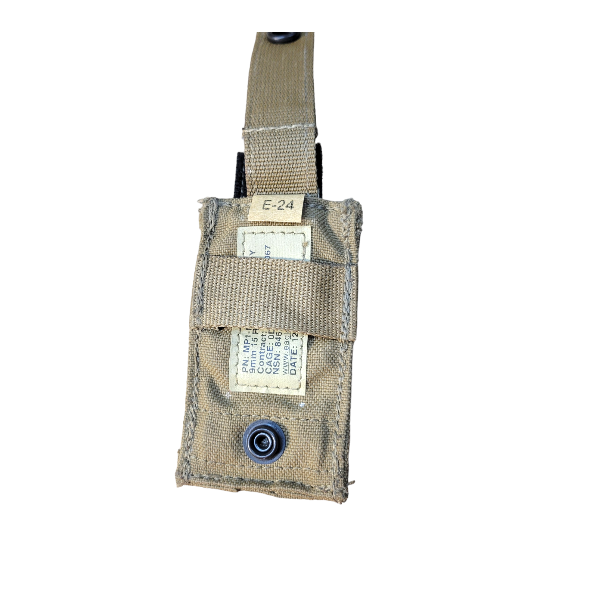 USMC FSBE 9mm pouch with Kydex insert, onethiefsurplus, durable tactical magazine holder for 9mm magazines.