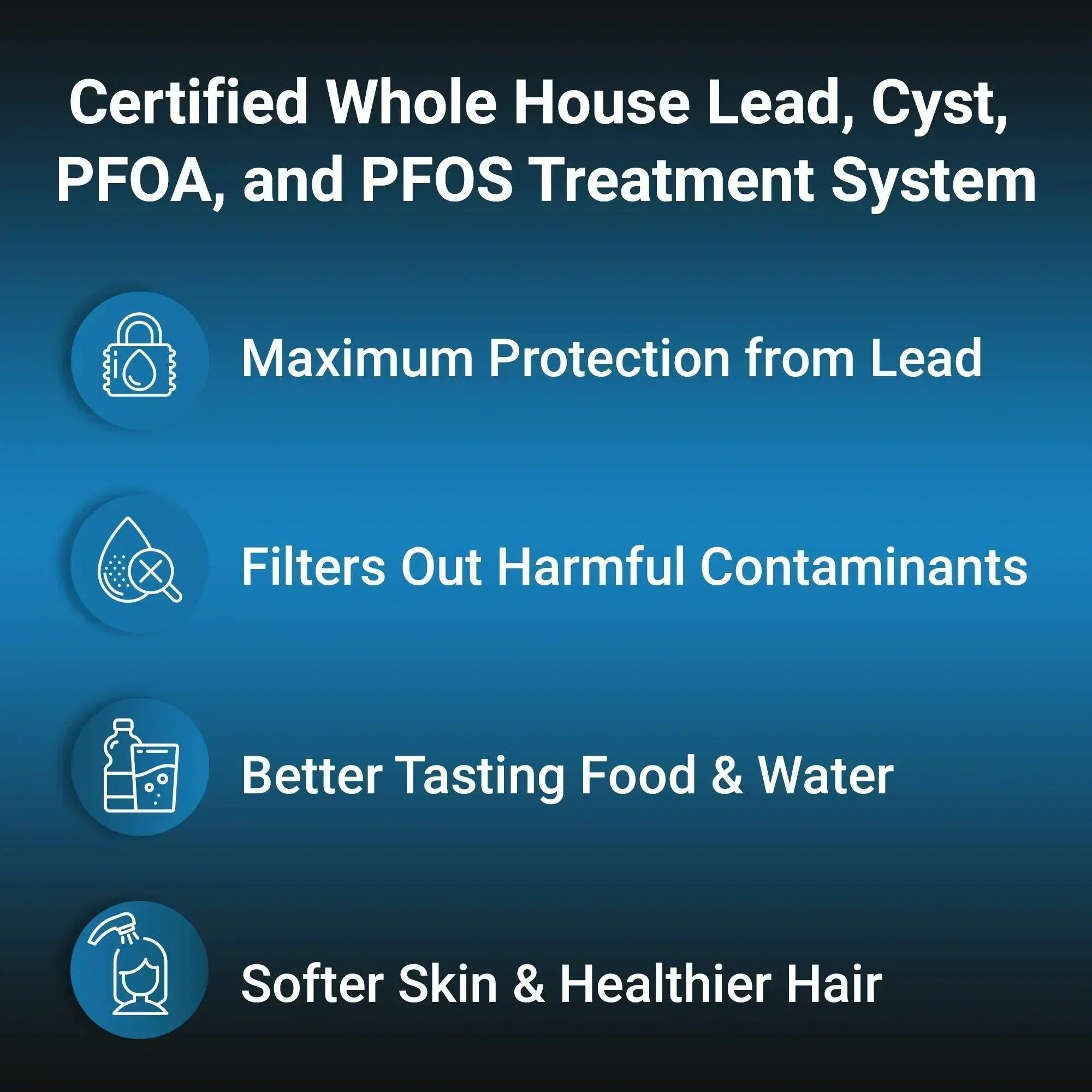 RKIN OP1L Whole House Lead Water Filter System by Green Vista Living, installed for lead, PFOA, and PFOs water treatment.