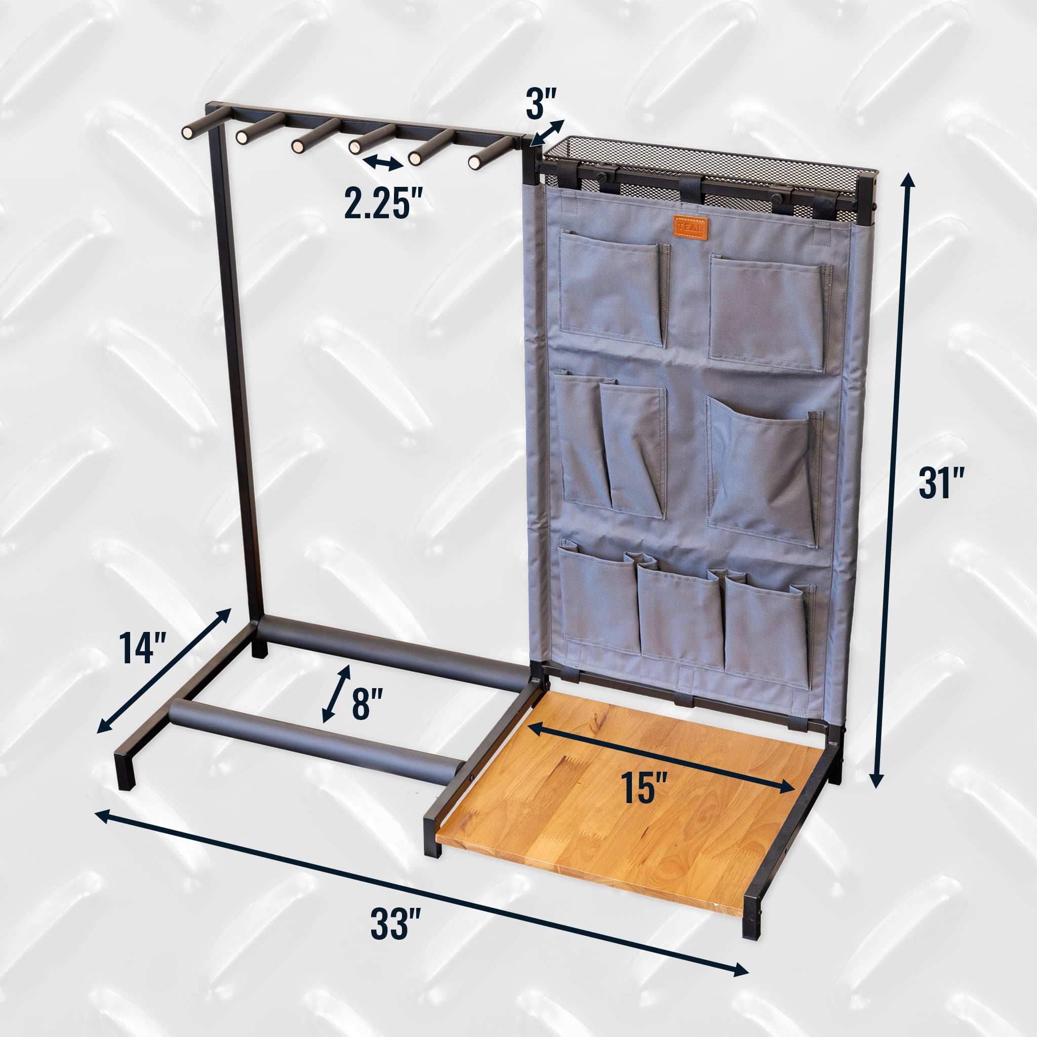 The Opener 5-Slot Guitar Rack | Gray - OVERLANDERS Outfitter