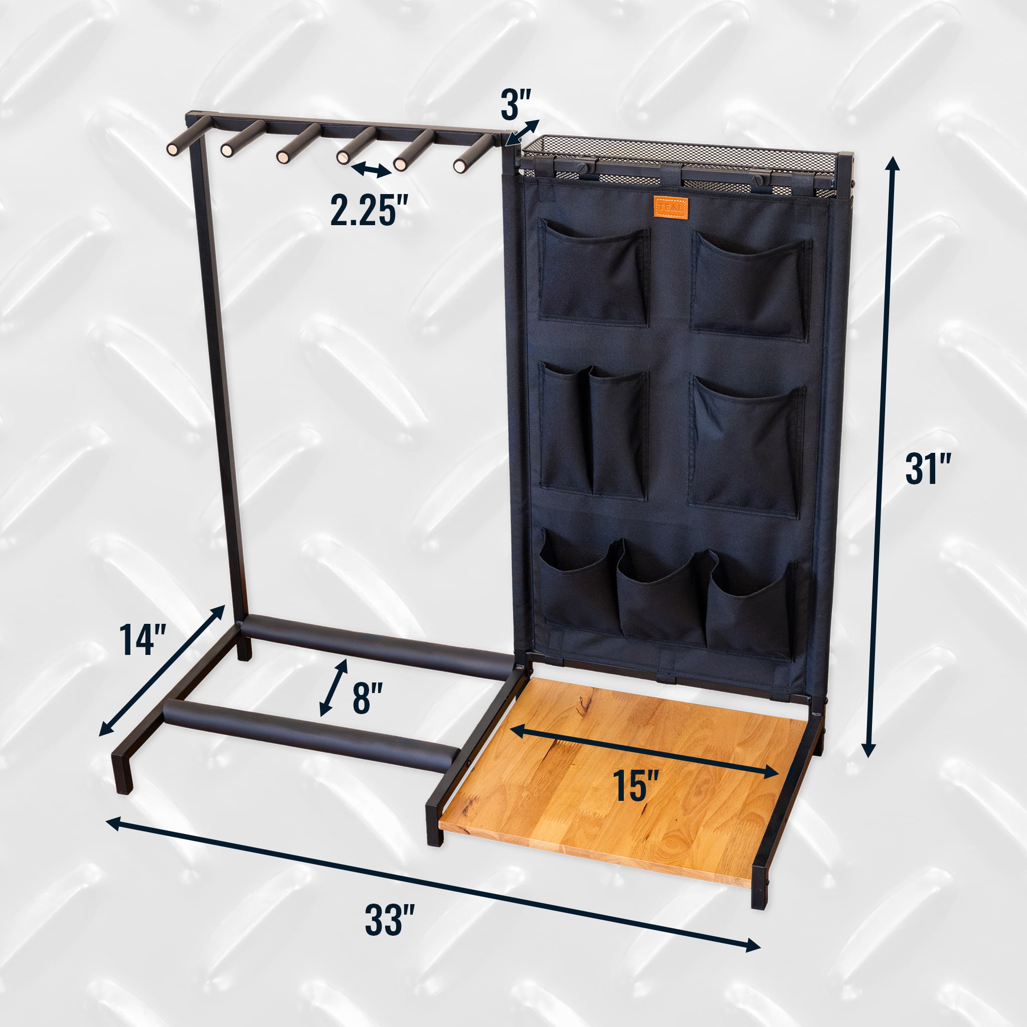 The Opener 5-Slot Guitar Rack | Black - OVERLANDERS Outfitter