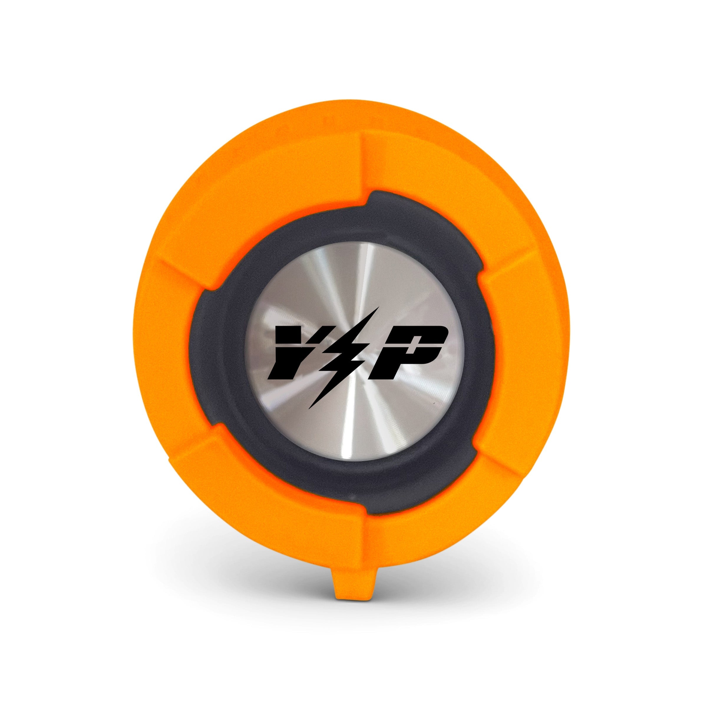 Orange DryTunes waterproof floating Bluetooth speaker by Yak Power, portable outdoor audio device with rugged design and waterproof features.