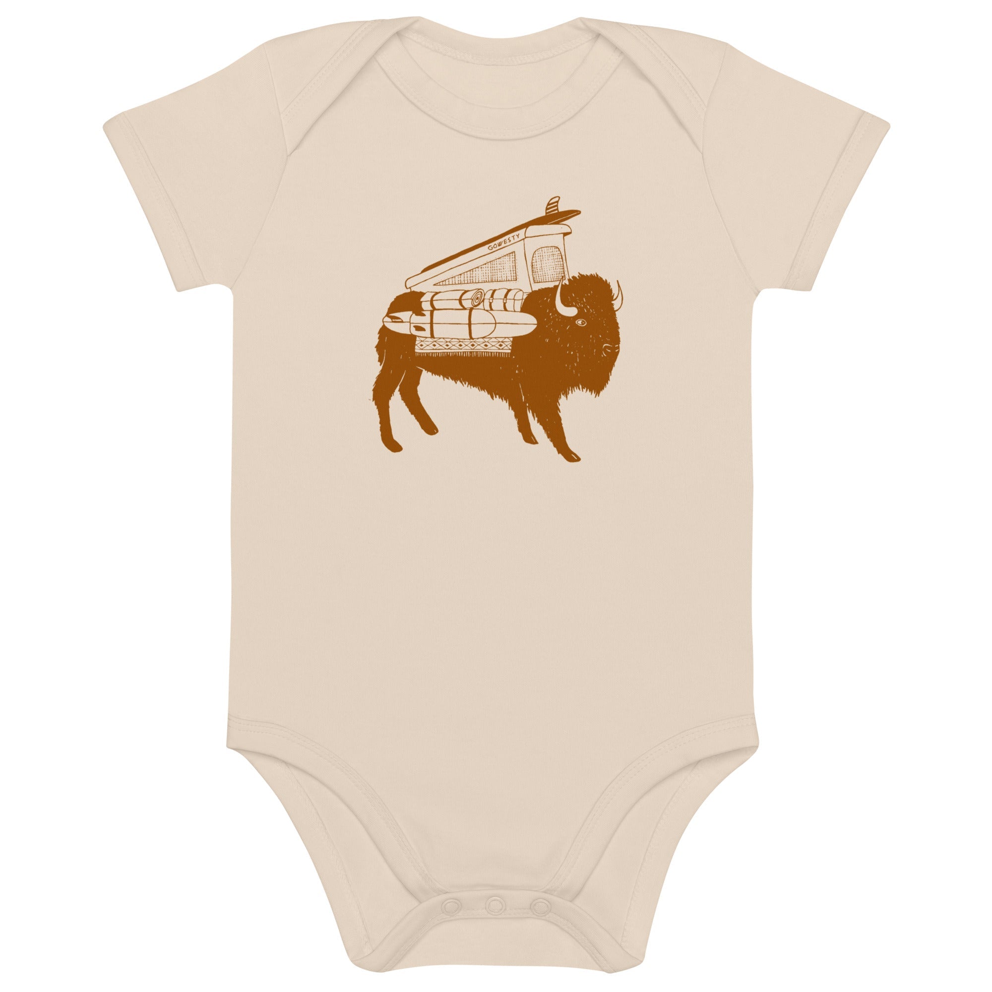 Buffalo Westy Organic Baby One-Piece Bodysuit - OVERLANDERS Outfitter