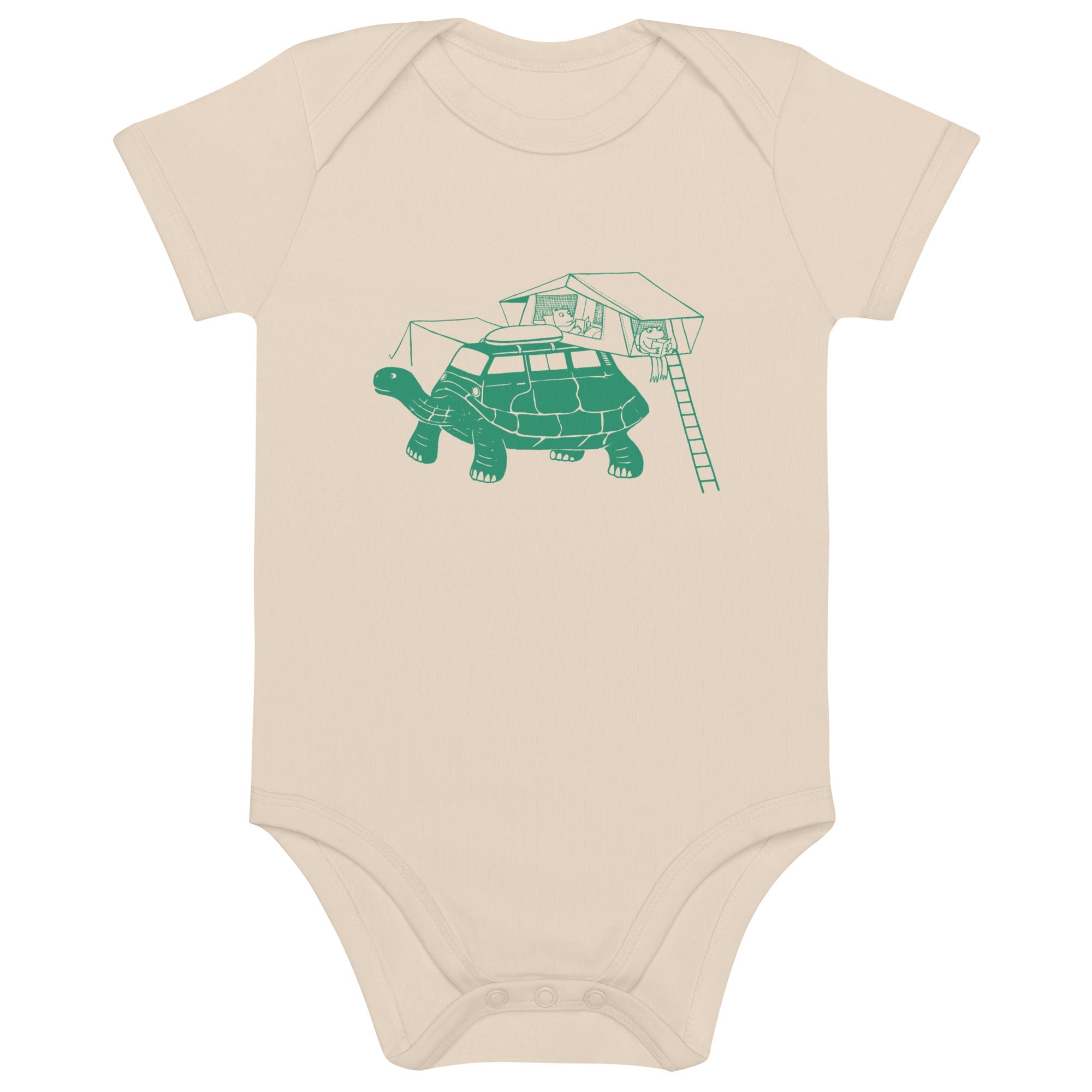 Tin-Top Turtle Organic Cotton Baby Bodysuit - OVERLANDERS Outfitter