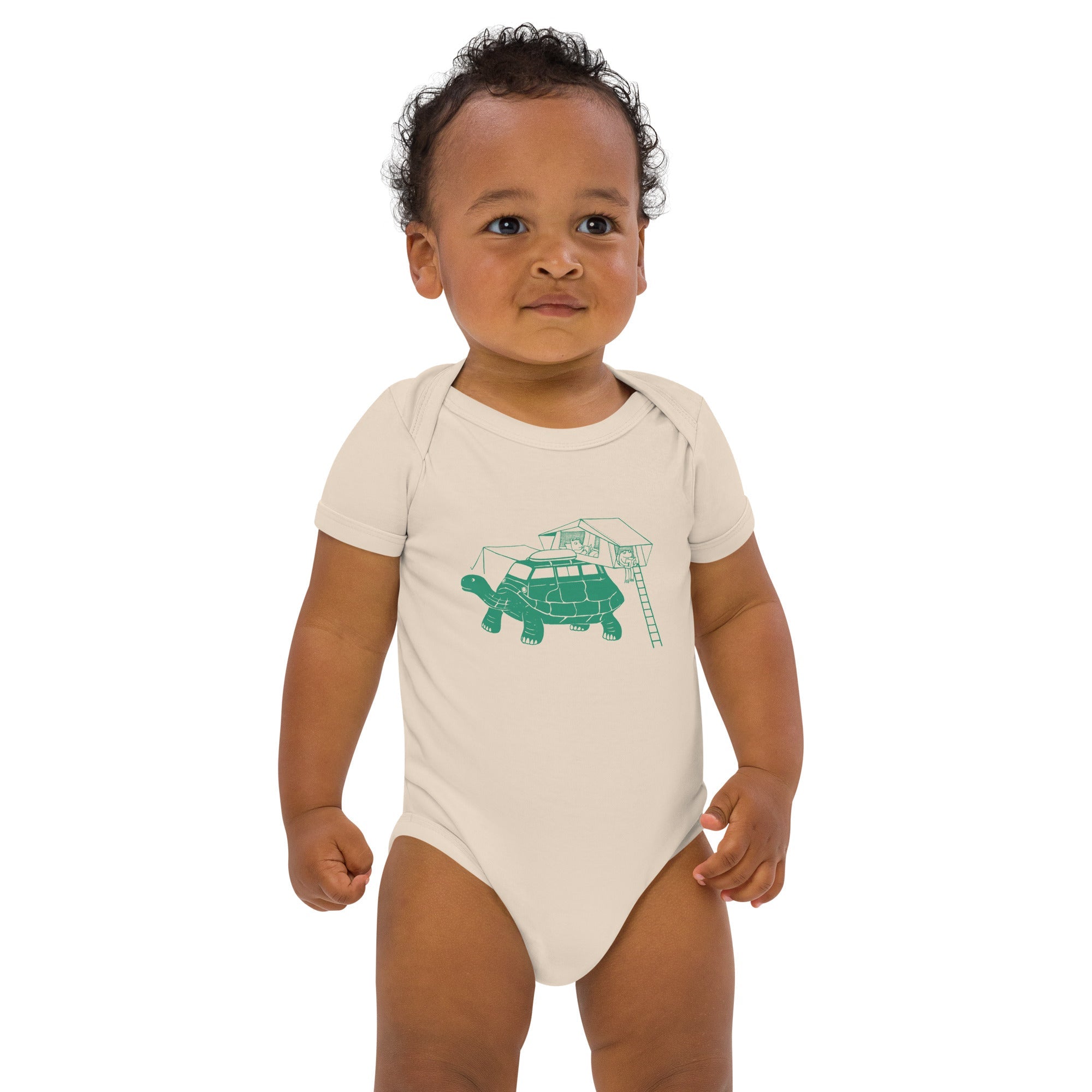 Tin-Top Turtle Organic Cotton Baby Bodysuit - OVERLANDERS Outfitter