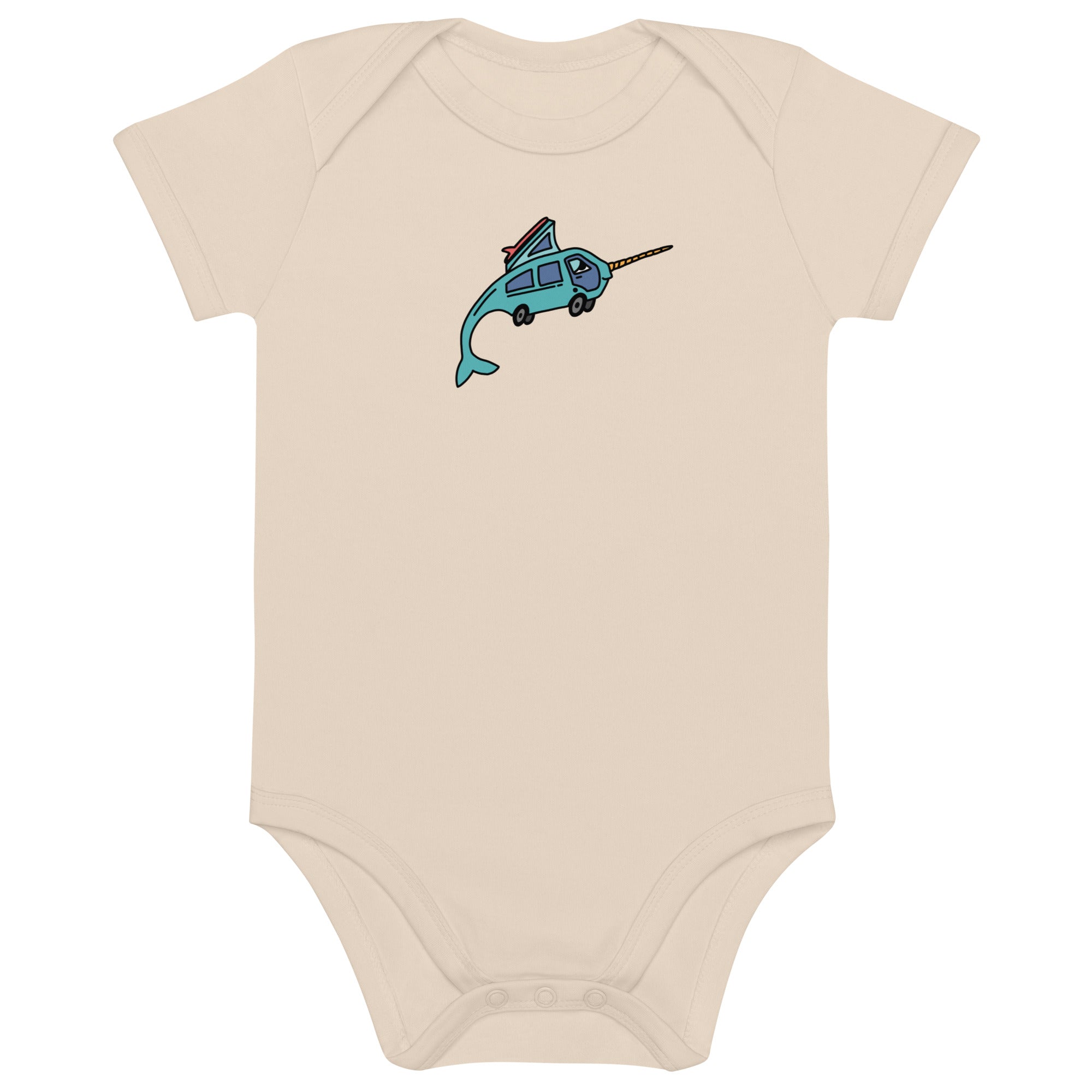 Narwhal Ned One-Piece Baby Bodysuit - OVERLANDERS Outfitter