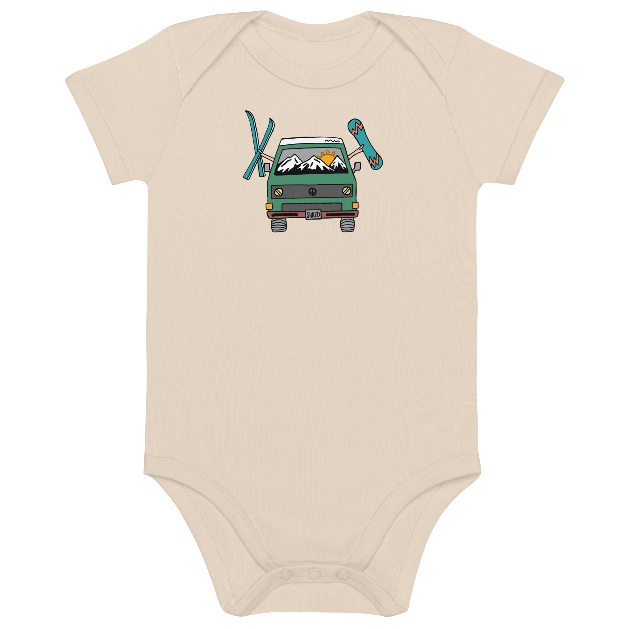 Shred Van One-Piece Baby Bodysuit - OVERLANDERS Outfitter