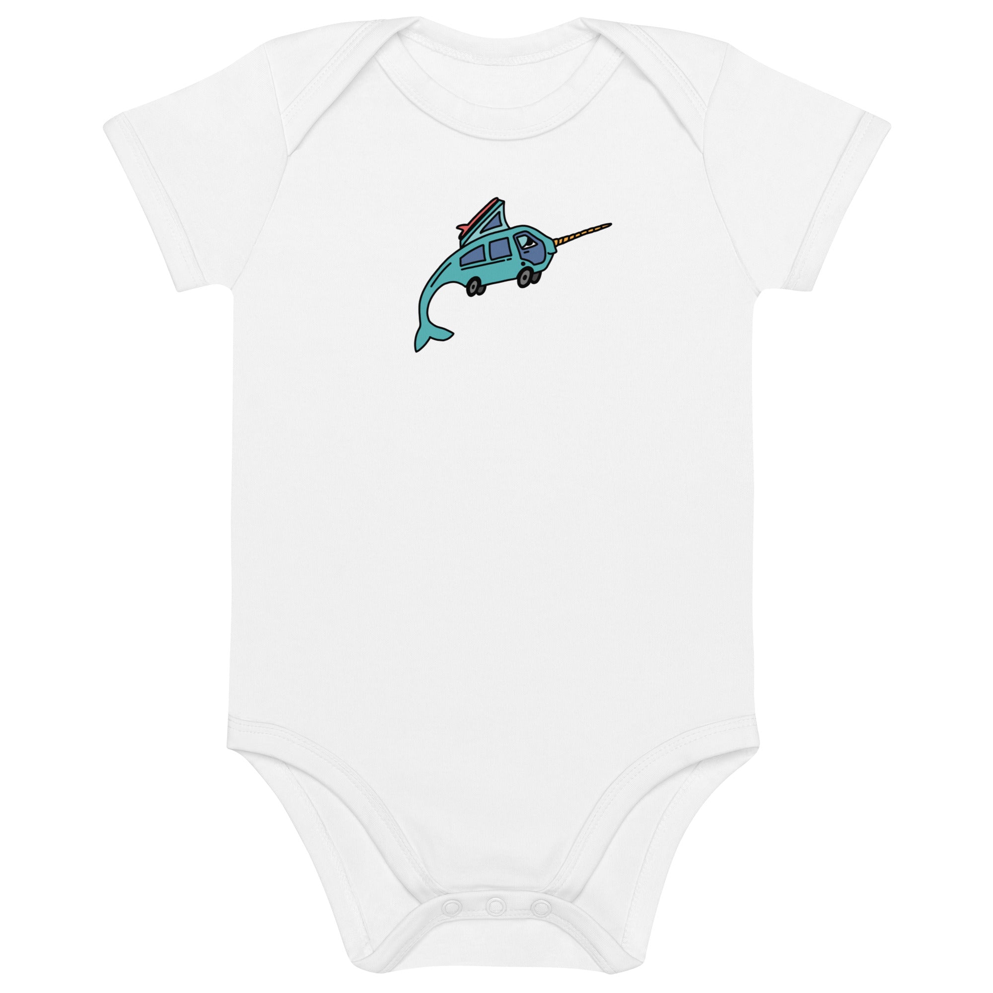 Narwhal Ned One-Piece Baby Bodysuit - OVERLANDERS Outfitter