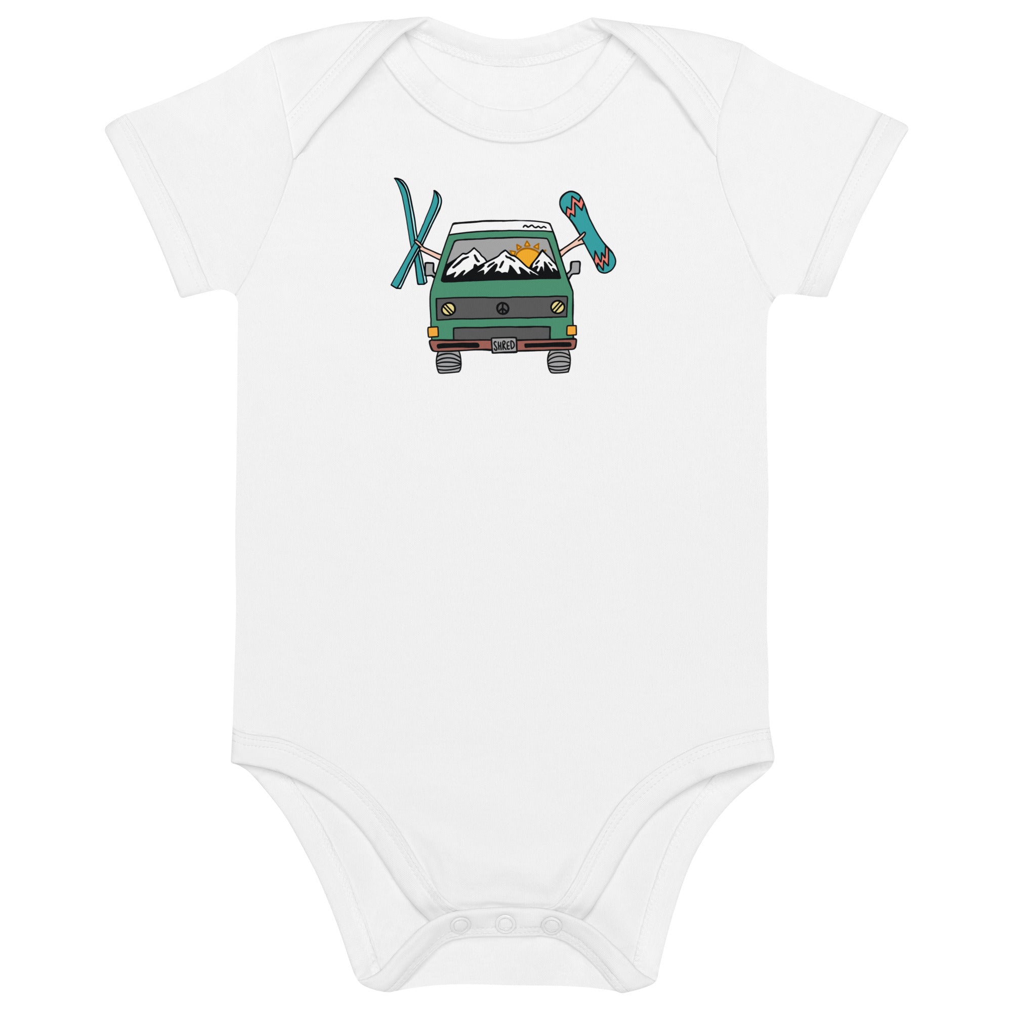 Shred Van One-Piece Baby Bodysuit - OVERLANDERS Outfitter