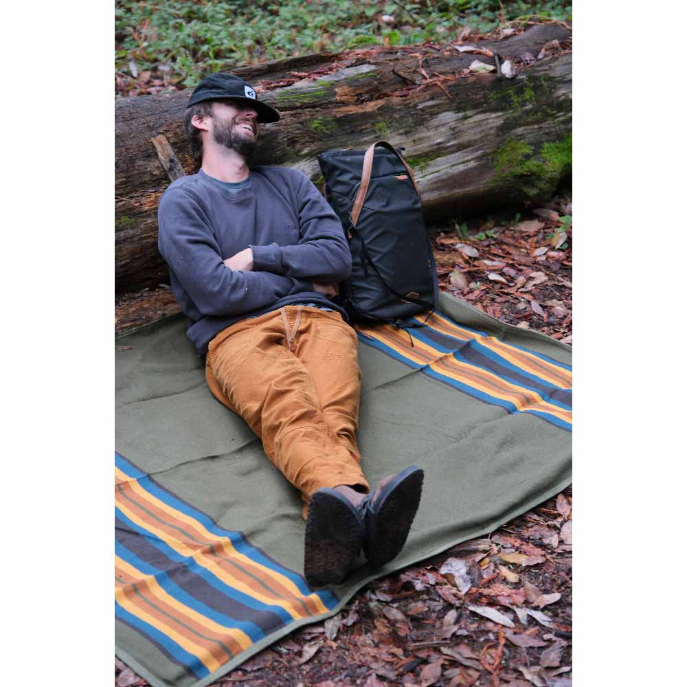 Canvas Camping Blanket - Waxed Canvas Outdoor Blanket / Bushcraft Blanket - OVERLANDERS Outfitter