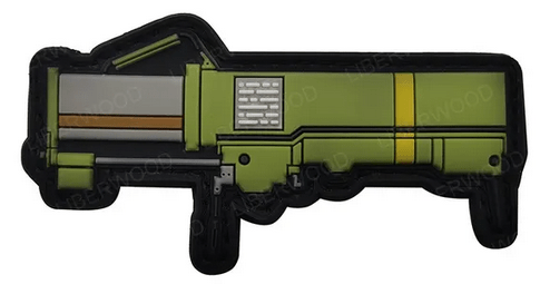 SFT2 Tactical Pew Pew Patches featuring firearm graphics on durable fabric for personalizing gear or clothing.