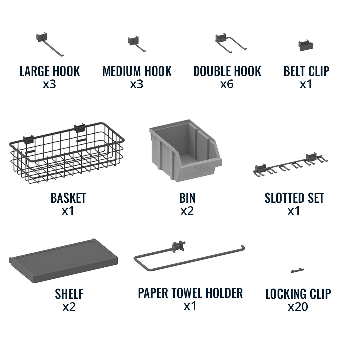 51" x 32" Pegboard |20 Attachments - OVERLANDERS Outfitter