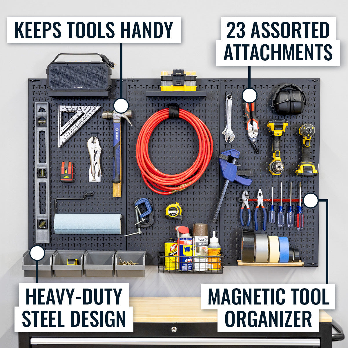 51" x 32" PRO Pegboard | 23 Attachments - OVERLANDERS Outfitter