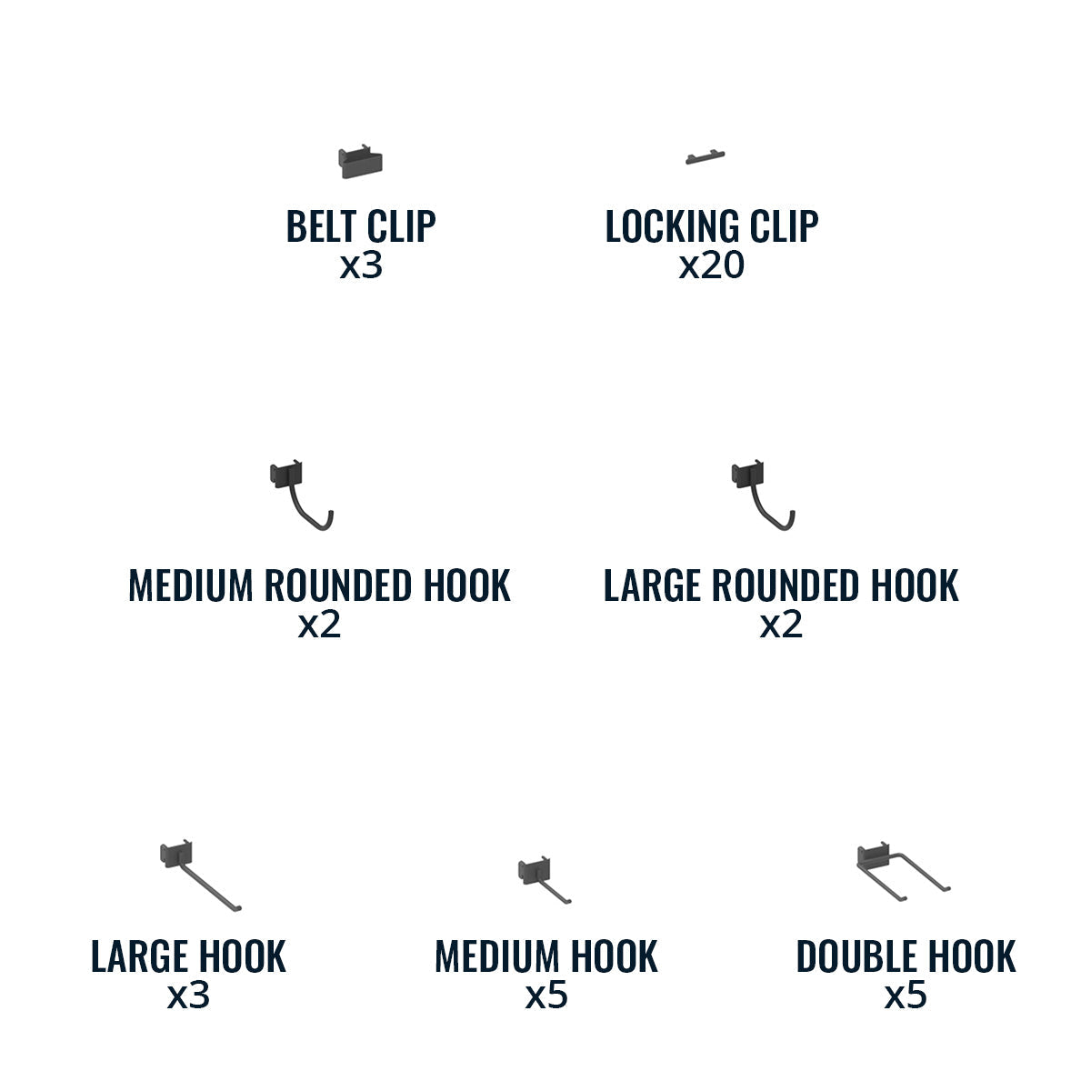 Pegboard Accessory Pack - OVERLANDERS Outfitter