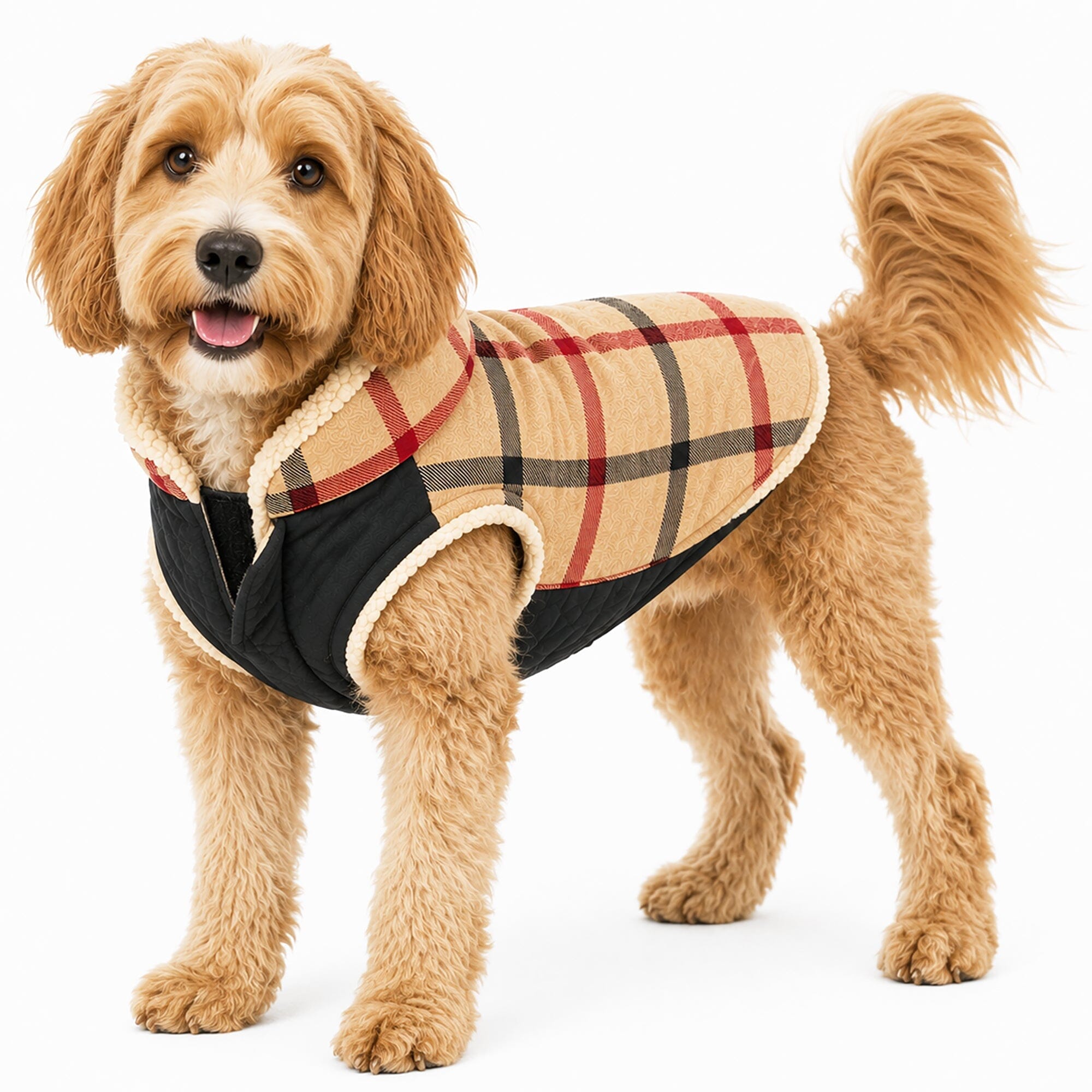 Pet Life ®  'Allegiance' Classical Insulated Plaid Fashion Dog Jacket - OVERLANDERS Outfitter