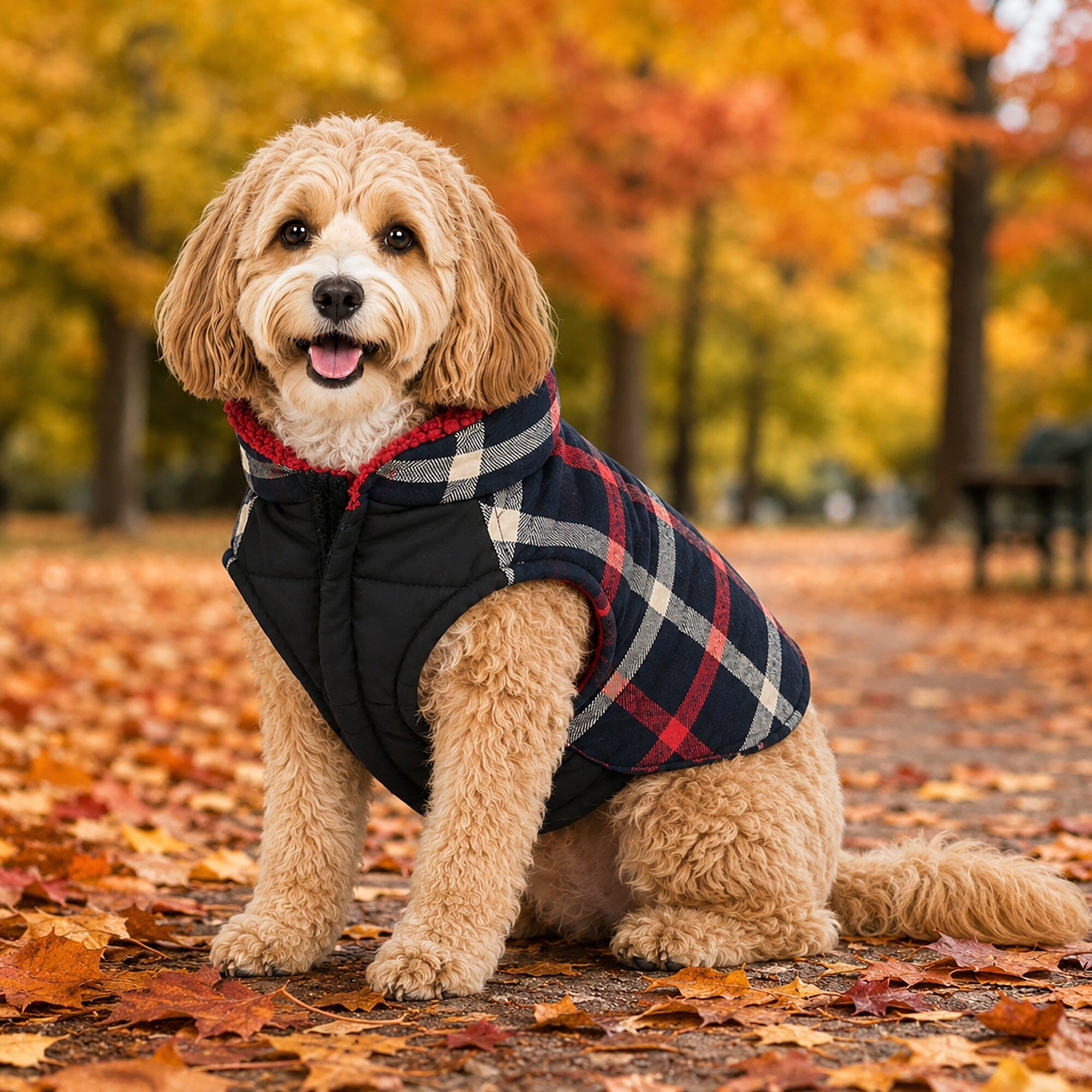 Pet Life ®  'Allegiance' Classical Insulated Plaid Fashion Dog Jacket - OVERLANDERS Outfitter